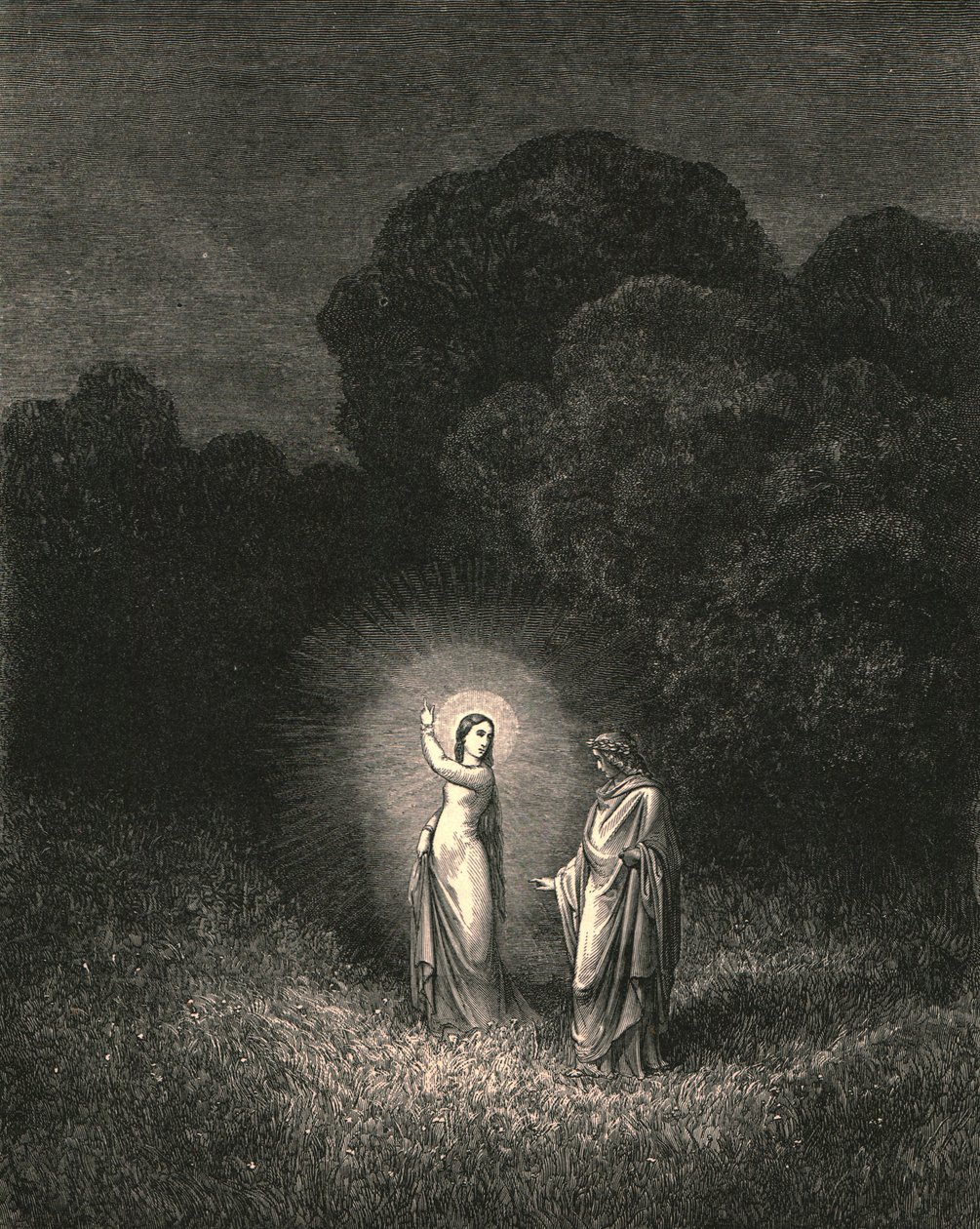 我，现在就向您求婚，我是比阿特丽斯（c1890）。 作者 古斯塔夫·多尔（Gustave Dore）