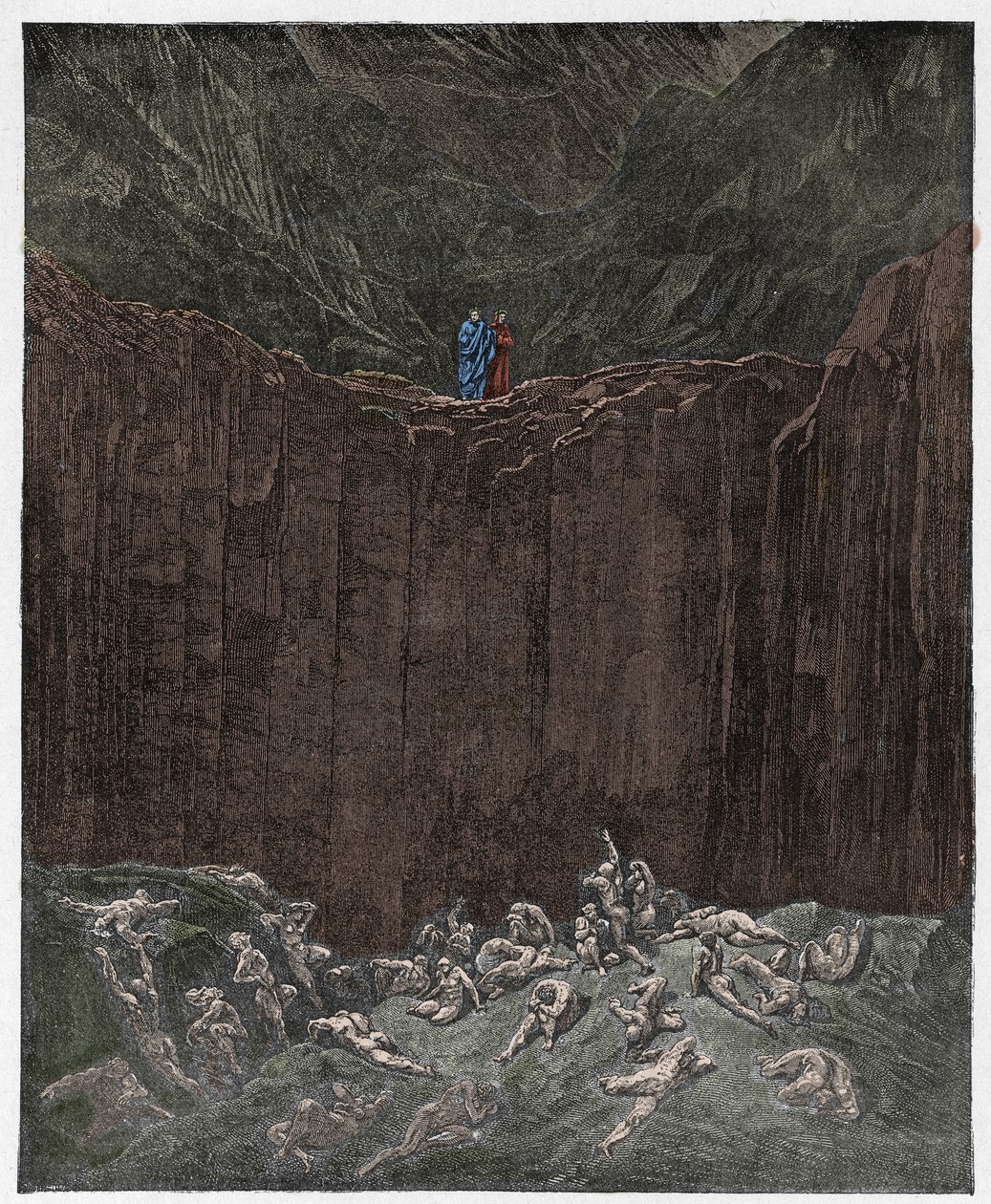 Inferno，Canto 29：伪造者在山谷中折磨，来自Dante Alighieri的“神曲”的插图，1885年 作者 古斯塔夫·多尔（Gustave Dore）