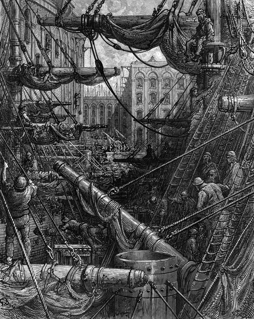 GustaveDoré在码头内 作者 古斯塔夫·多尔（Gustave Dore）