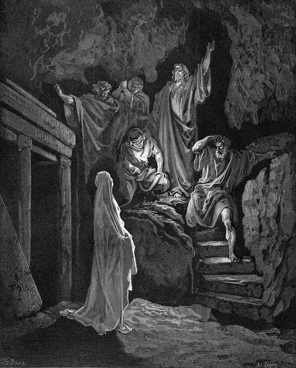 耶稣将拉撒路从坟墓中复活，1865-1866年 作者 古斯塔夫·多尔（Gustave Dore）