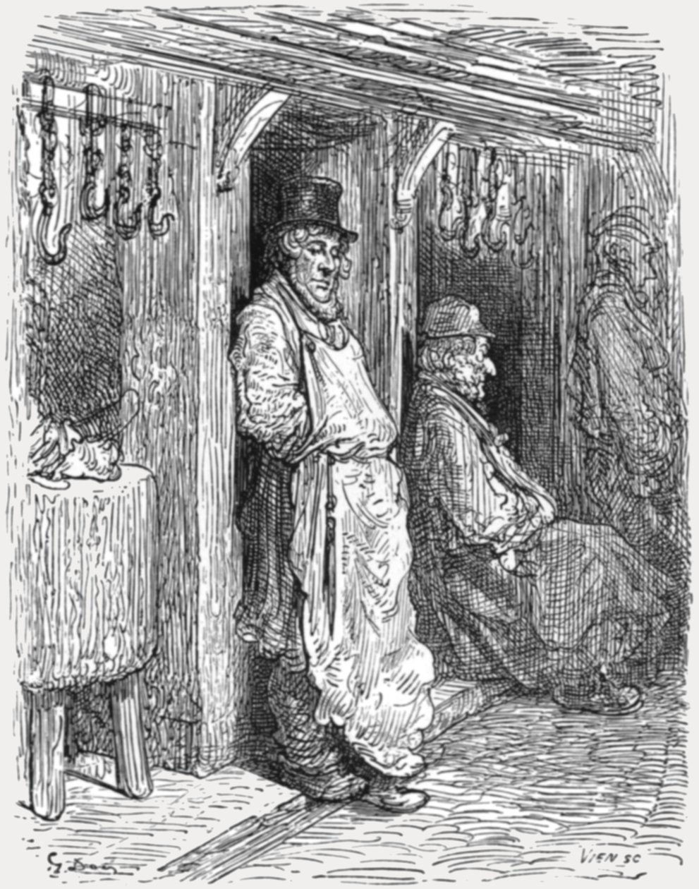 犹太屠夫--Aldgate》，1872年。   作者 古斯塔夫·多尔（Gustave Dore）