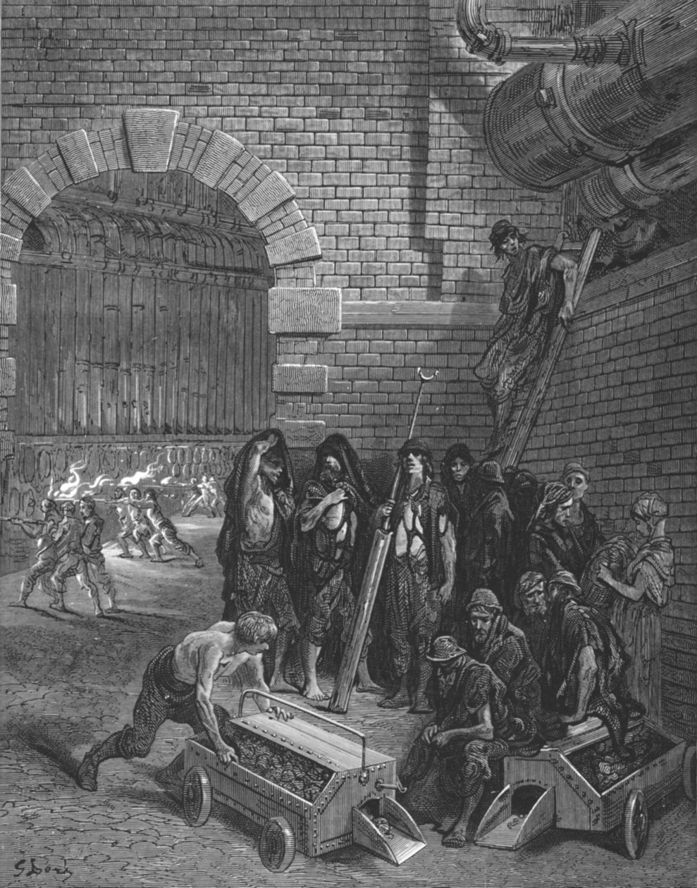 兰贝斯煤气厂"，1872年。   作者 古斯塔夫·多尔（Gustave Dore）