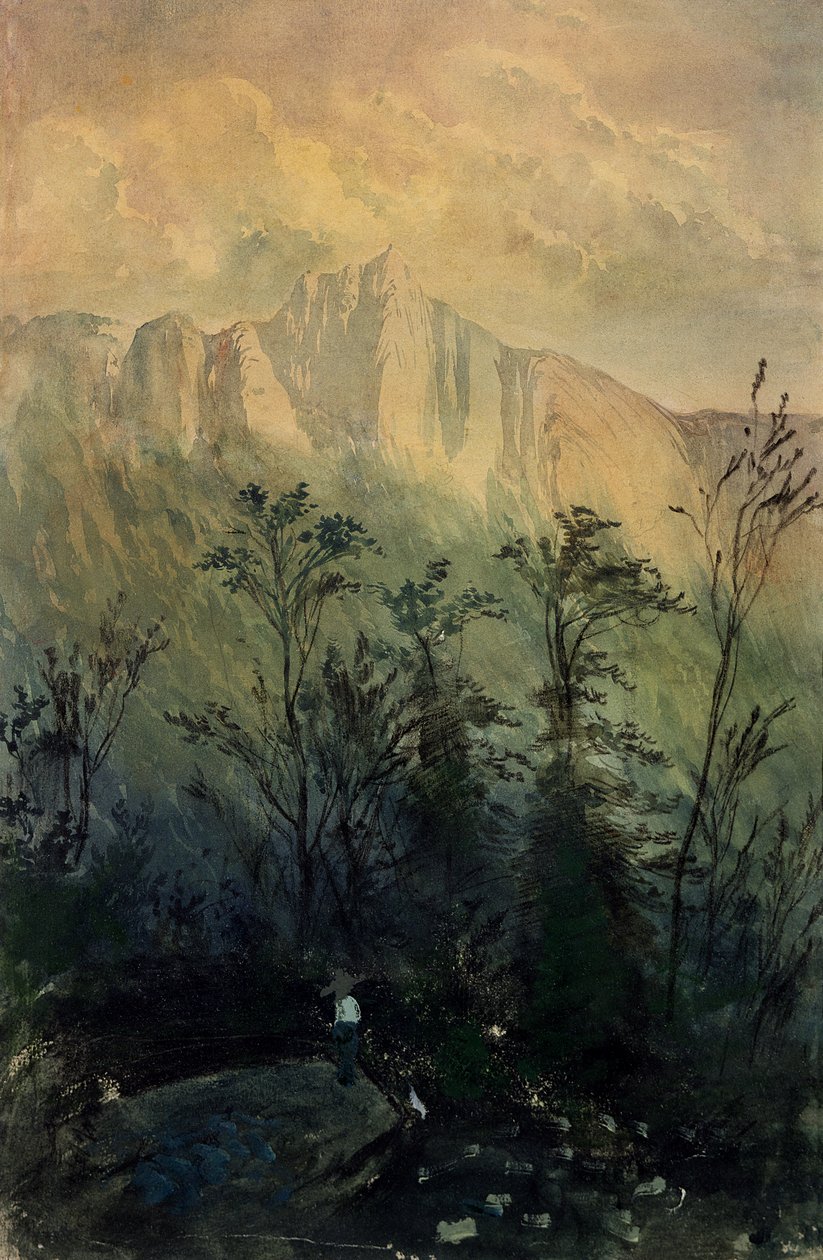 在孚日山脉景观，c.1883 作者 古斯塔夫·多尔（Gustave Dore）