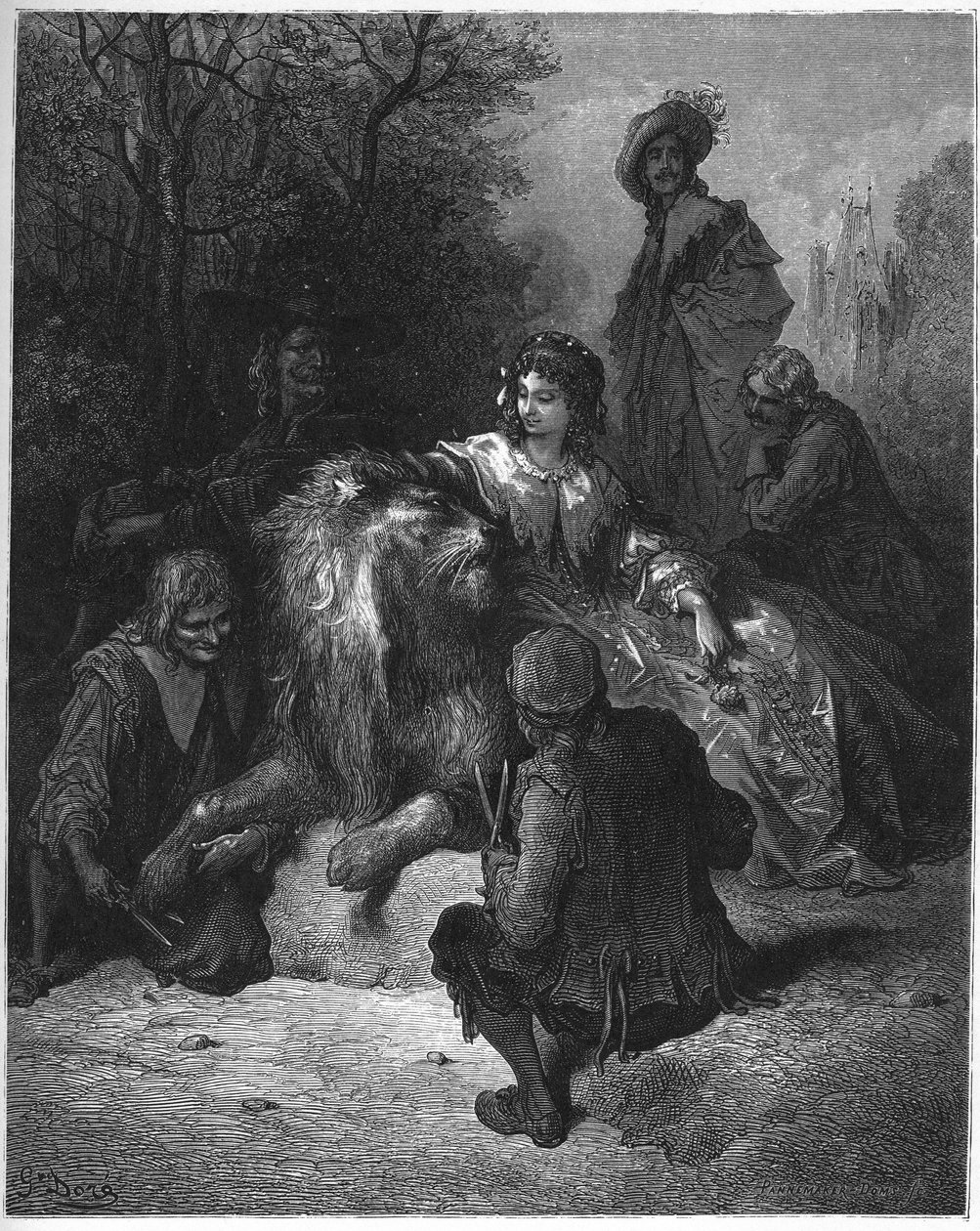 恋爱中的狮子-恋爱中的狮子- 作者 古斯塔夫·多尔（Gustave Dore）