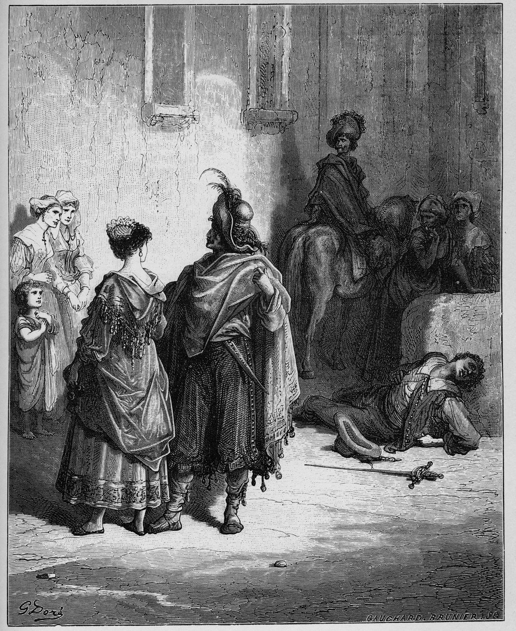Les Deux Coqs-两只公鸡-摘自Jean de La Fontaine的“寓言” 作者 古斯塔夫·多尔（Gustave Dore）