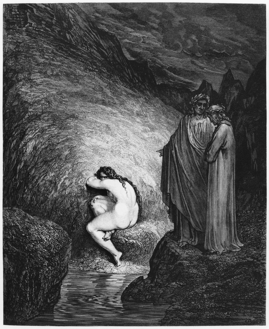 Myrrha，来自&39;The Divine Comedy&39;（Inferno）的插图作者：Dante Alighieri（1265-1321）巴黎，1885年出版 作者 古斯塔夫·多尔（Gustave Dore）