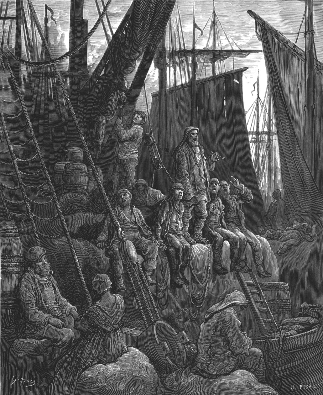 比林斯盖特附近"，1872年。   作者 古斯塔夫·多尔（Gustave Dore）