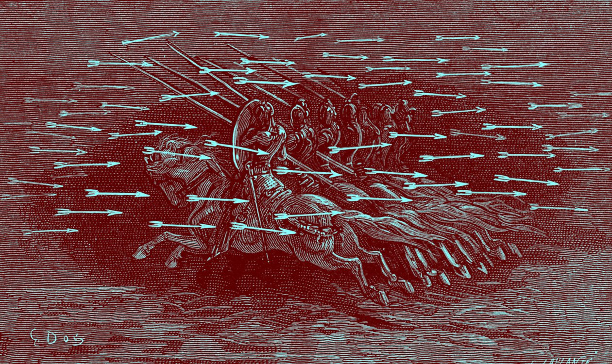 卢多维科-阿里奥斯托的《奥兰多-古里奥斯》。 作者 古斯塔夫·多尔（Gustave Dore）
