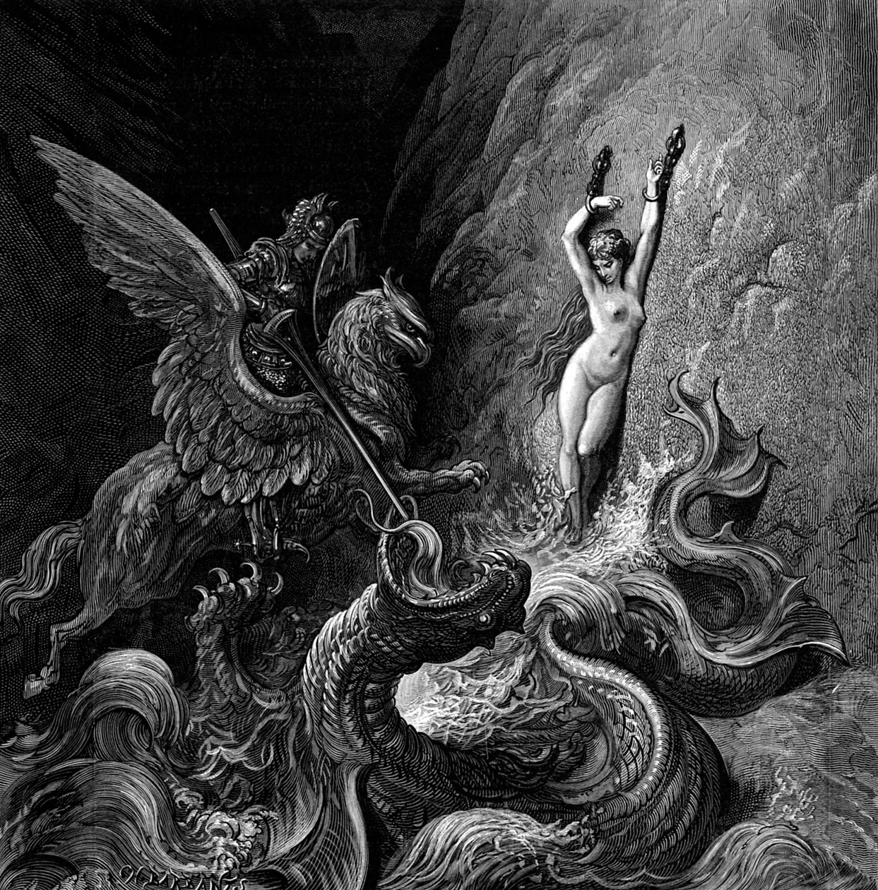 奥古斯特弗里奥索由古斯塔夫·多雷演绎 作者 古斯塔夫·多尔（Gustave Dore）