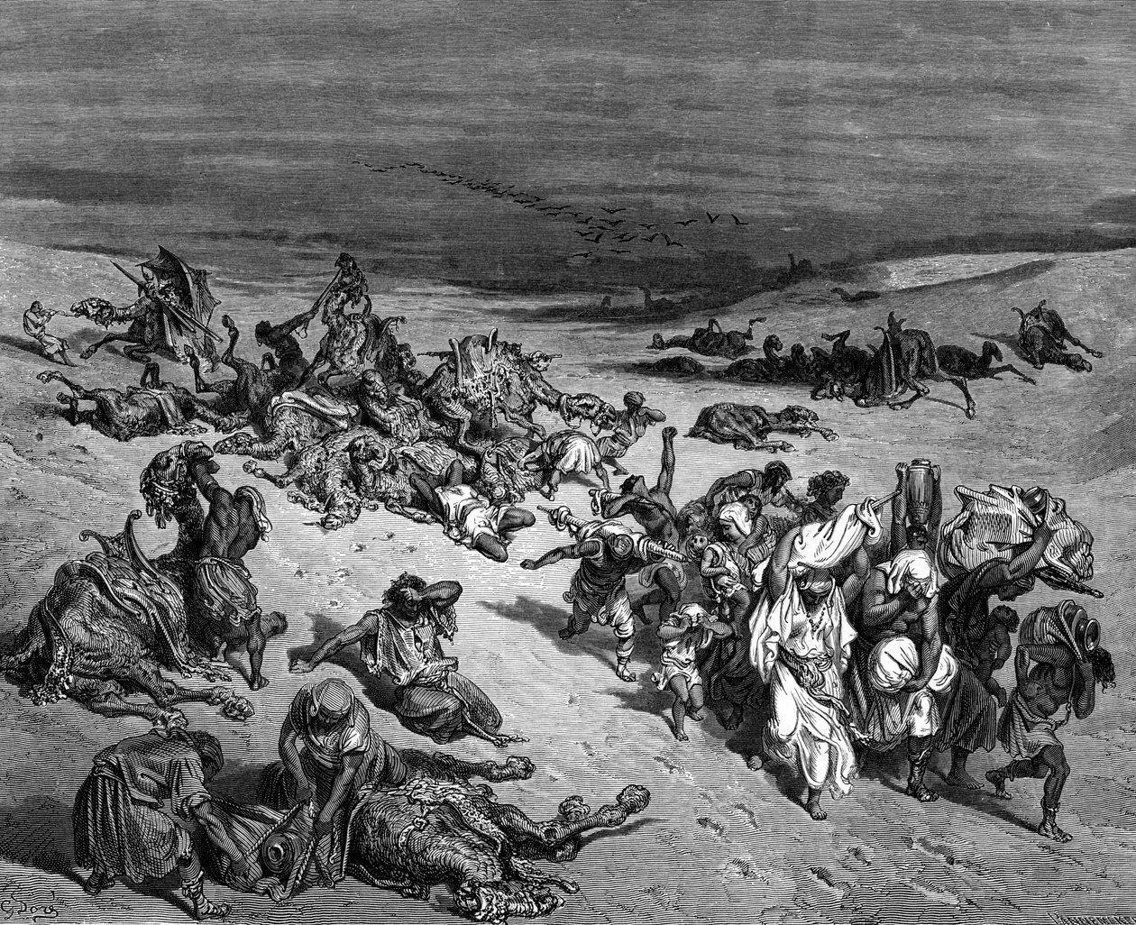 瘟疫"，埃及七大瘟疫之一，1866年 作者 古斯塔夫·多尔（Gustave Dore）