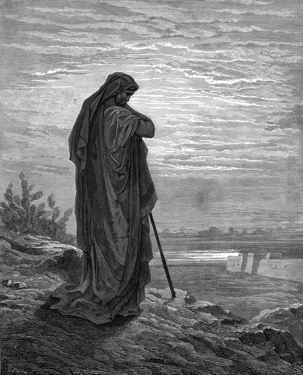 先知阿摩司，古斯塔夫-多雷雕刻--《圣经》。 作者 古斯塔夫·多尔（Gustave Dore）