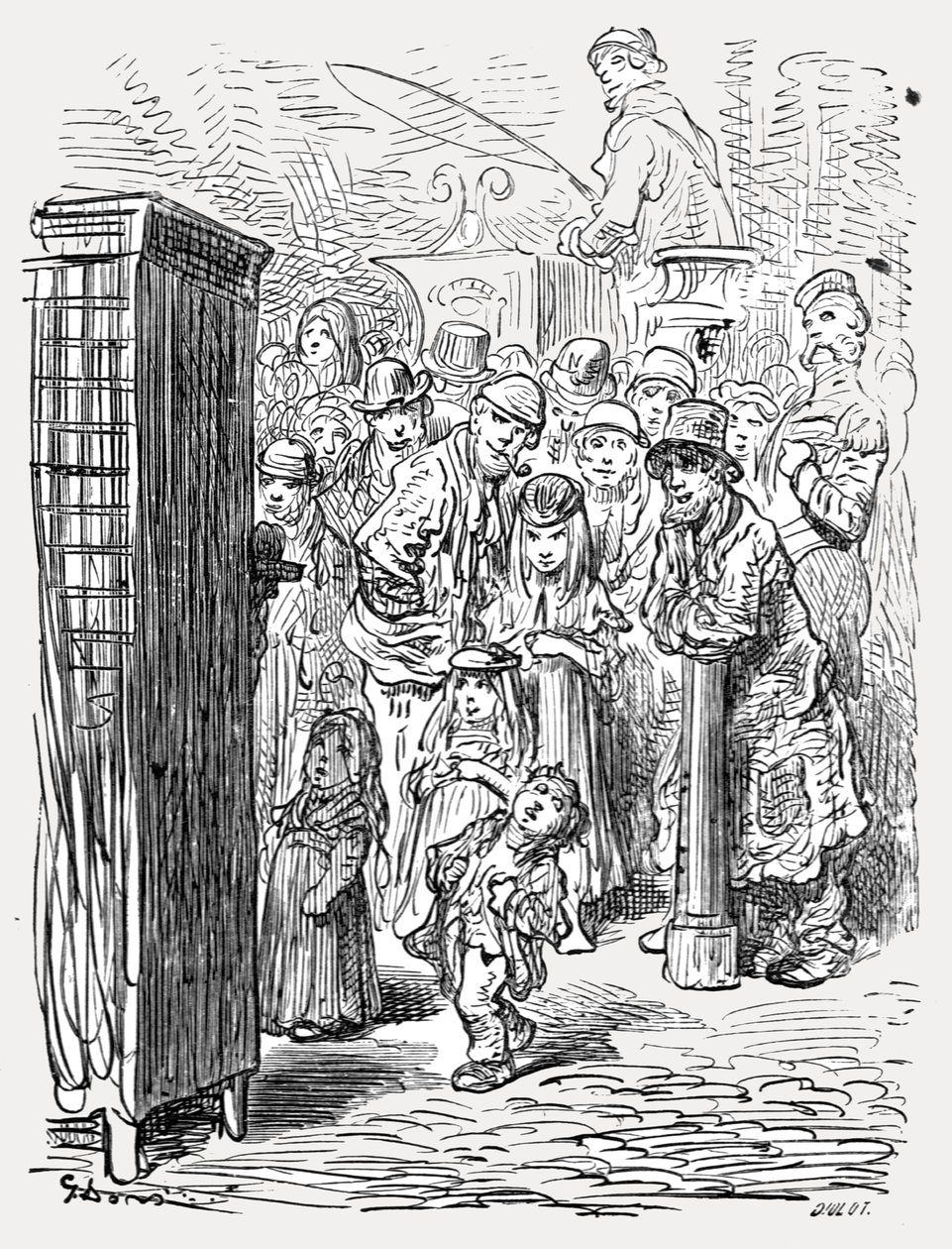 庞克与朱迪》，1872年。   作者 古斯塔夫·多尔（Gustave Dore）