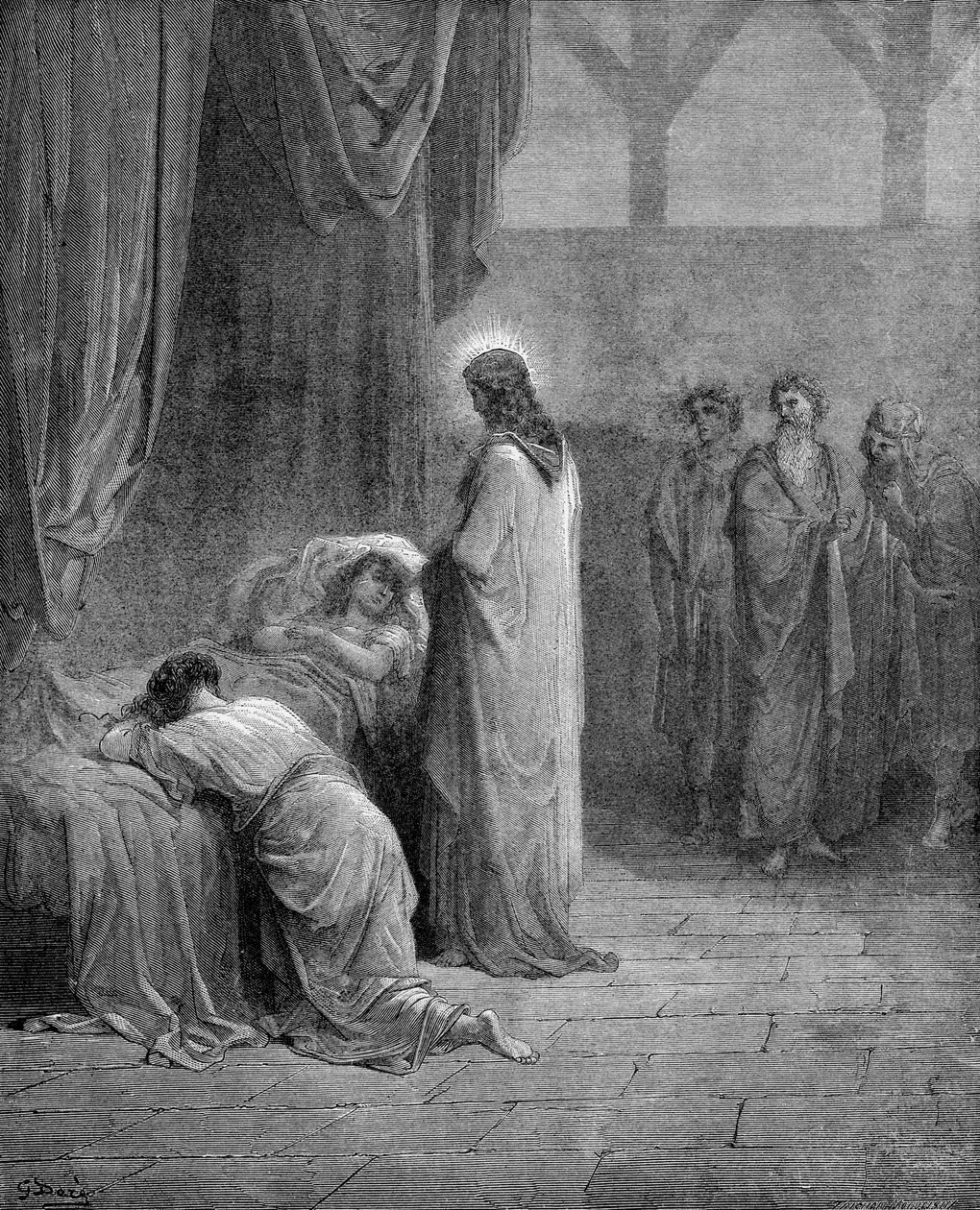 抚养睚鲁的女儿 作者 古斯塔夫·多尔（Gustave Dore）