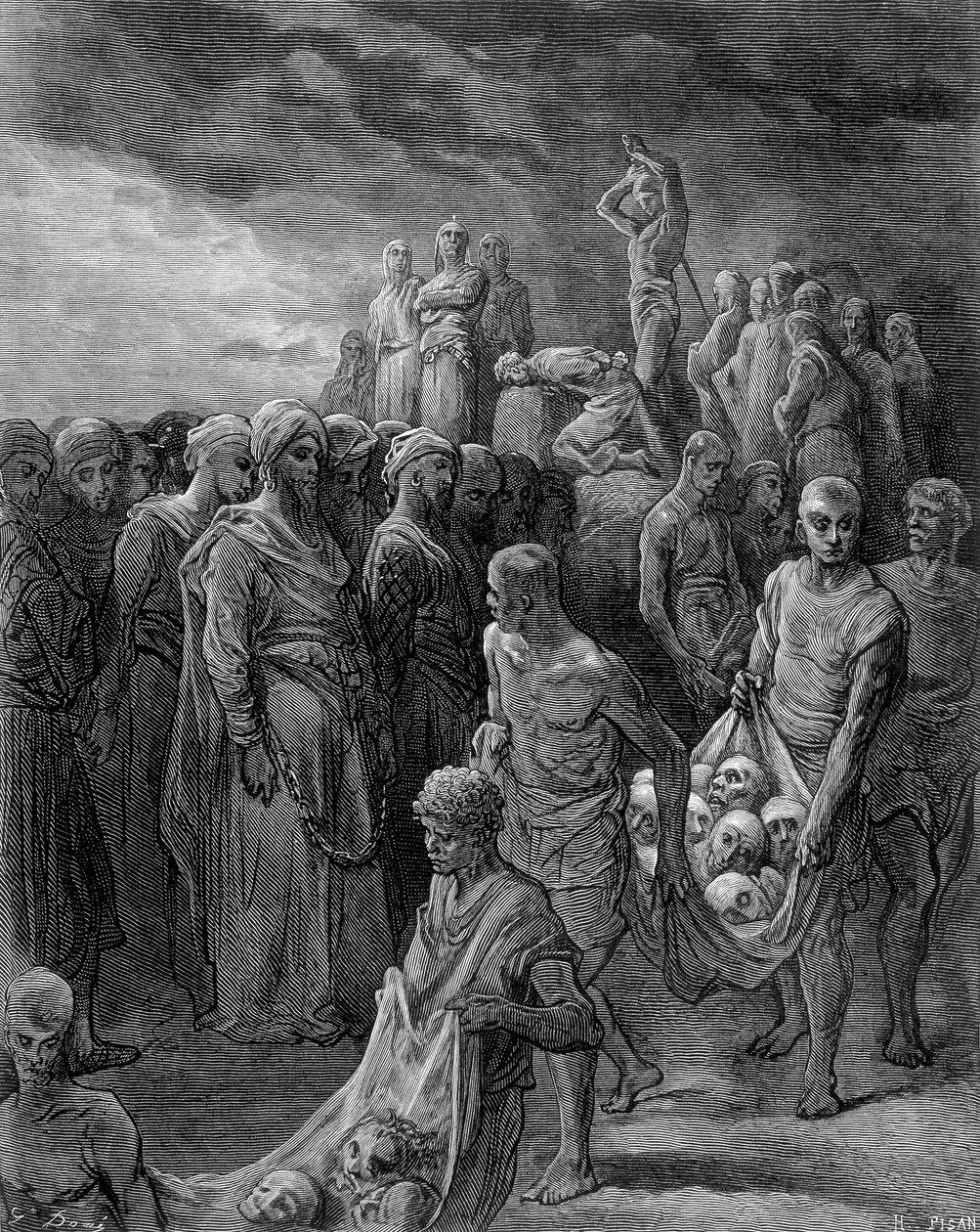 理查德使用报复手段处决了俘虏——古斯塔夫·多雷 (Gustave Doré) 雕刻 作者 古斯塔夫·多尔（Gustave Dore）