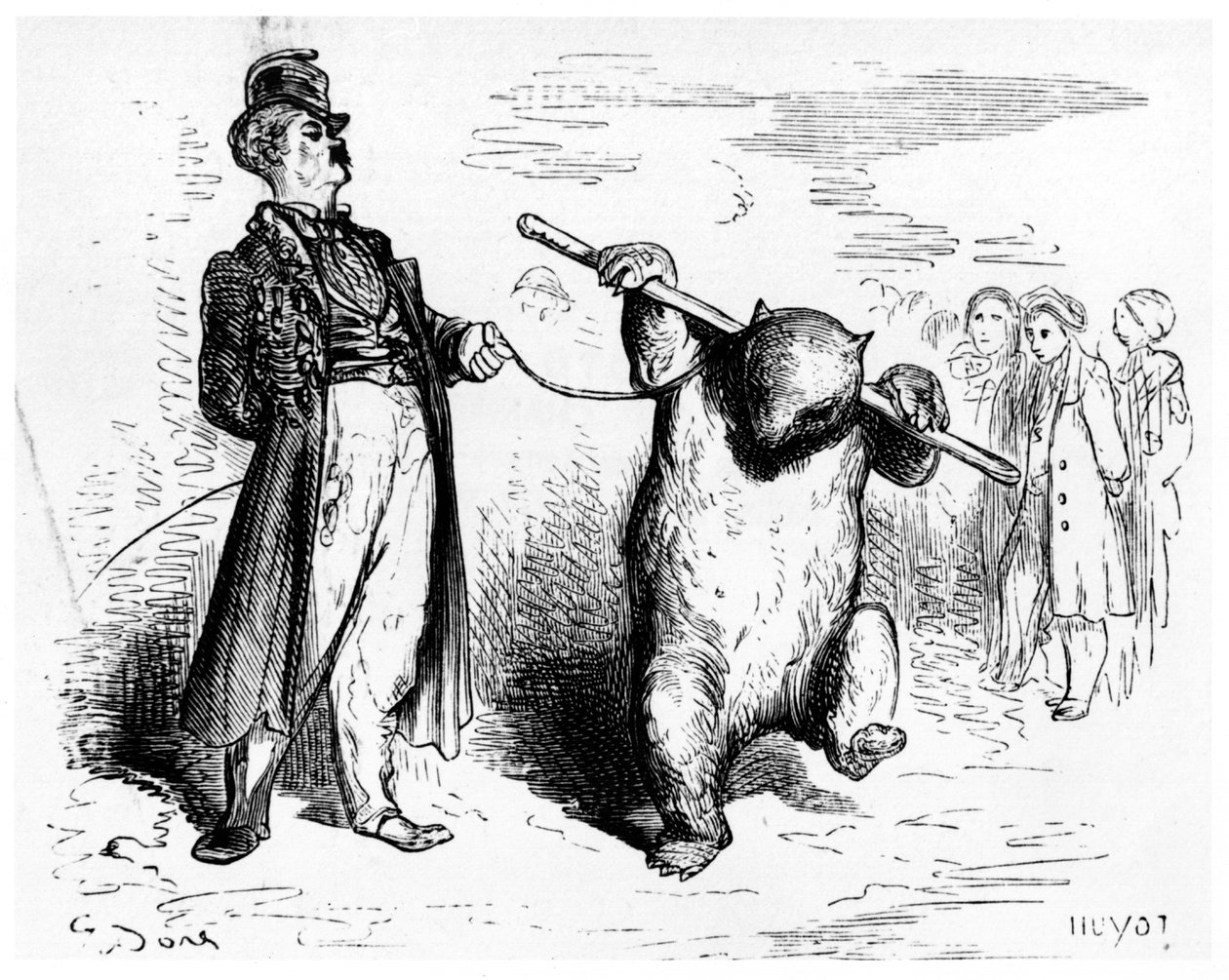 环形大师，来自&39;Voyage aux Pyrenees&39;的插图来自Hippolyte Taine（1828-93），Hachette，巴黎，1860年出版 作者 古斯塔夫·多尔（Gustave Dore）