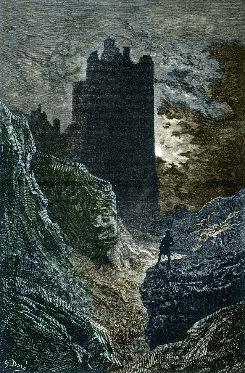 浪漫主义：古斯塔夫·多尔（Gustave Dore）（1832-1883）的《恐惧城堡》插图（恐惧的城堡，浪漫主义，古斯塔夫·多尔（Gustave Dore）插图）私人收藏 作者 古斯塔夫·多尔（Gustave Dore）