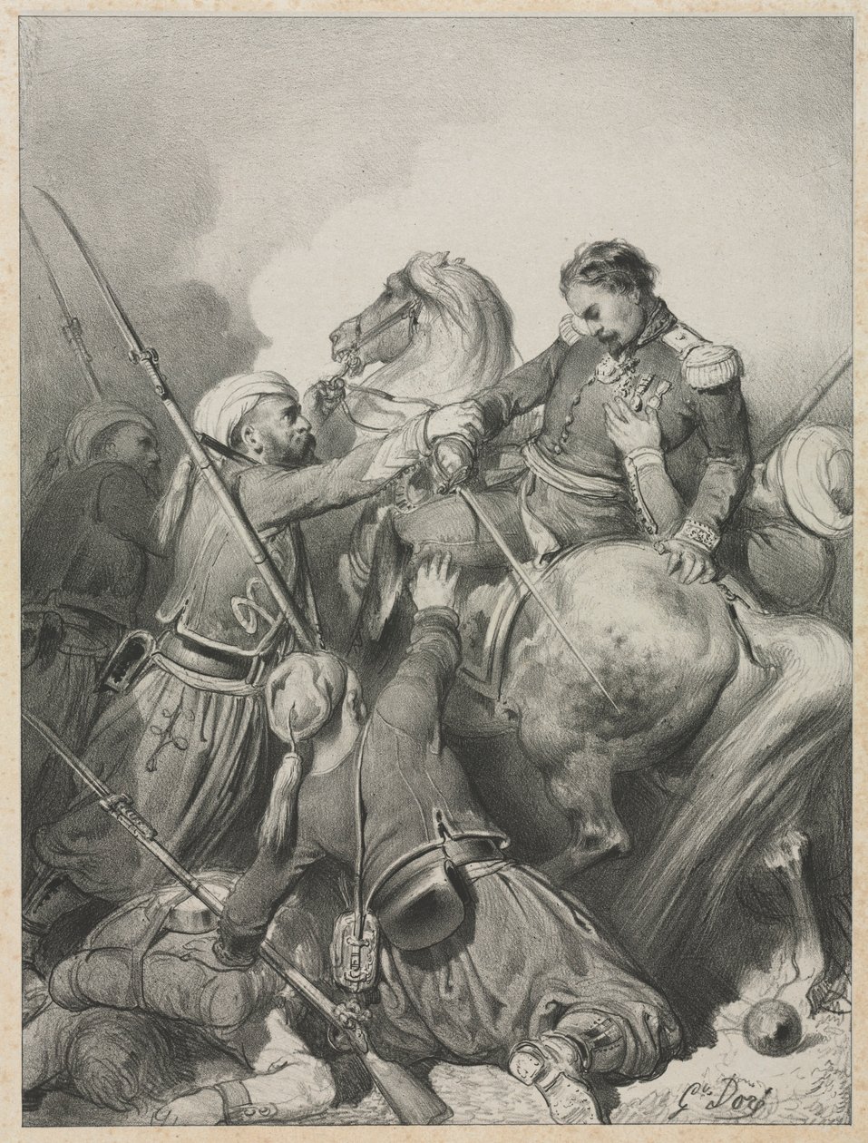 撒丁岛军官。 作者 古斯塔夫·多尔（Gustave Dore）
