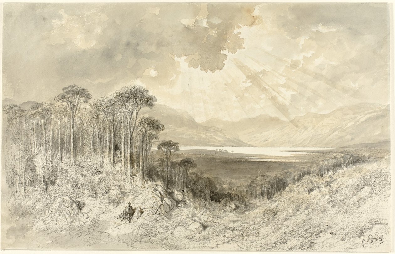 苏格兰风景，1873年 作者 古斯塔夫·多尔（Gustave Dore）
