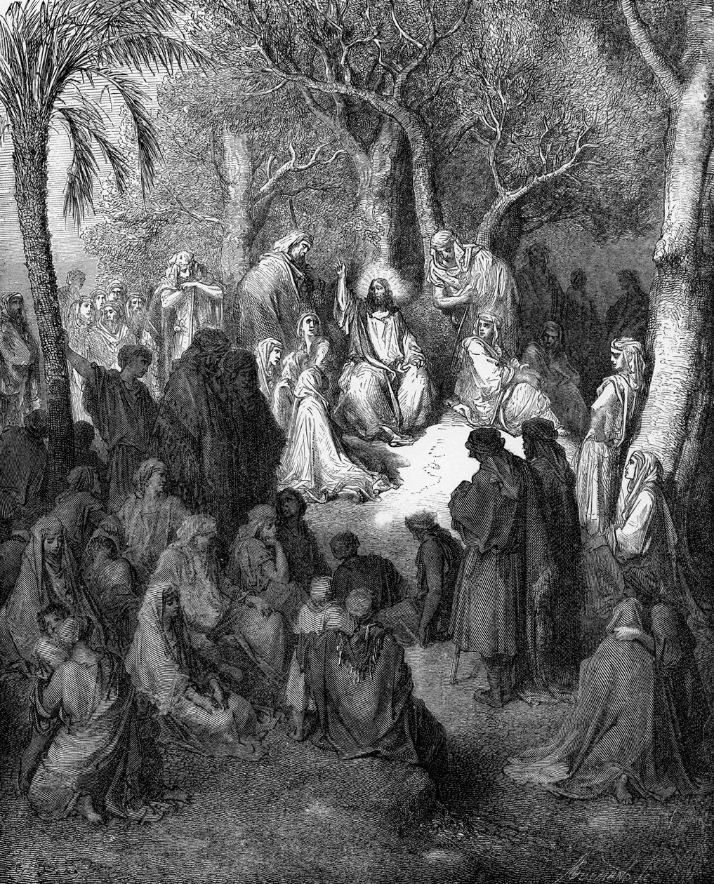 山中布道 作者 古斯塔夫·多尔（Gustave Dore）