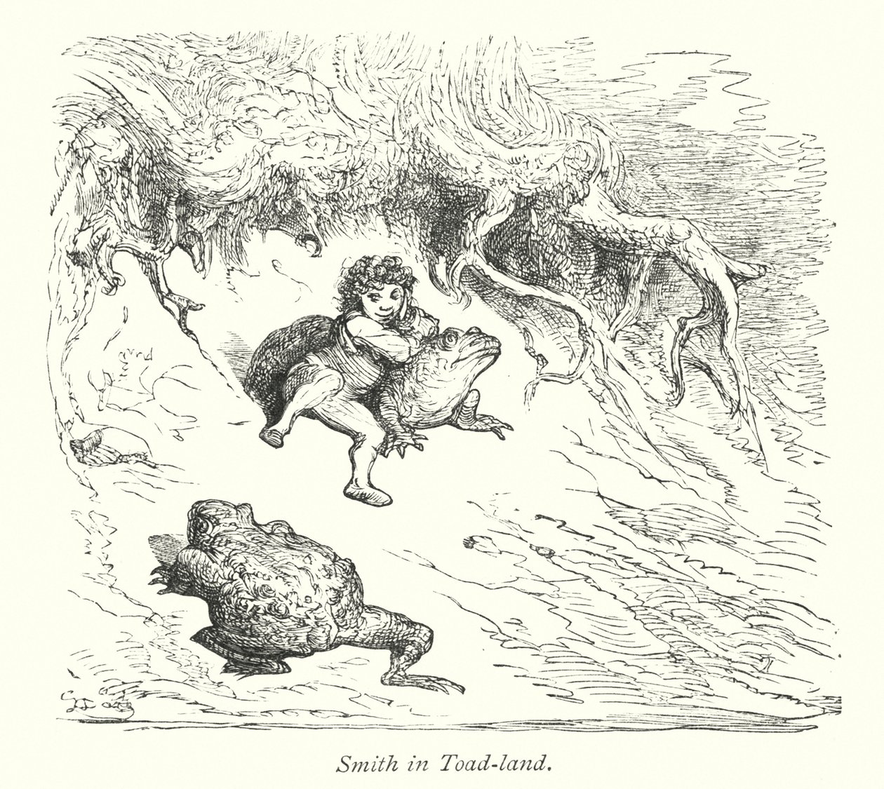史密斯在蟾蜍地（雕刻） 作者 古斯塔夫·多尔（Gustave Dore）
