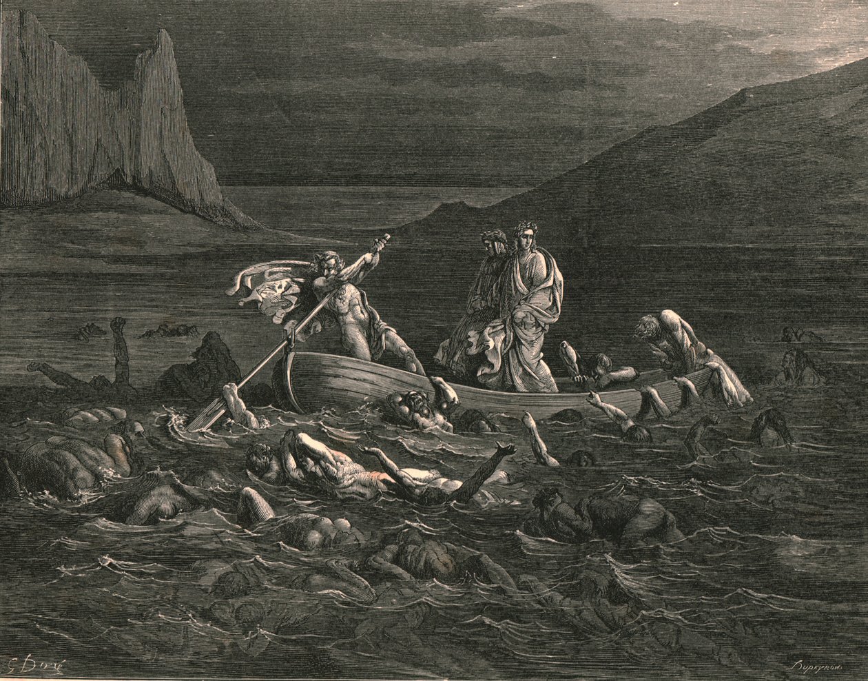很快，双方都开始前进，斩波，c1890。 作者 古斯塔夫·多尔（Gustave Dore）