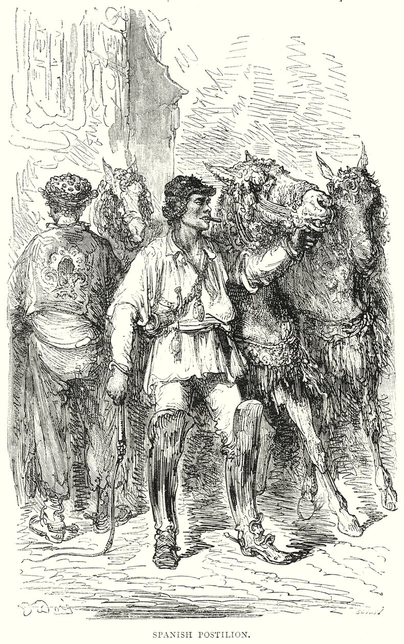 西班牙邮亭（雕刻） 作者 古斯塔夫·多尔（Gustave Dore）