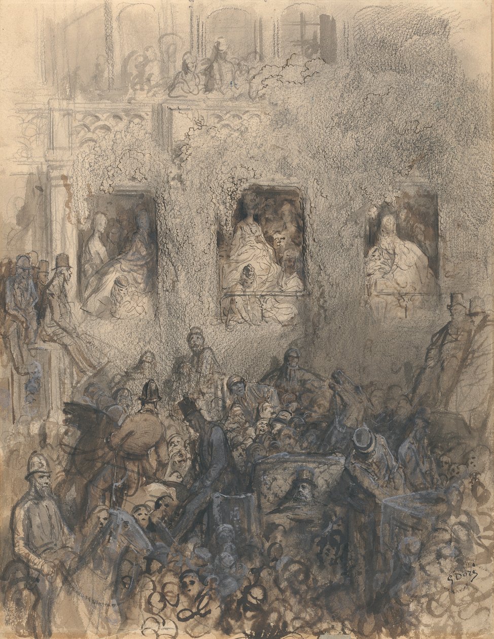 研究路上的街区 作者 古斯塔夫·多尔（Gustave Dore）