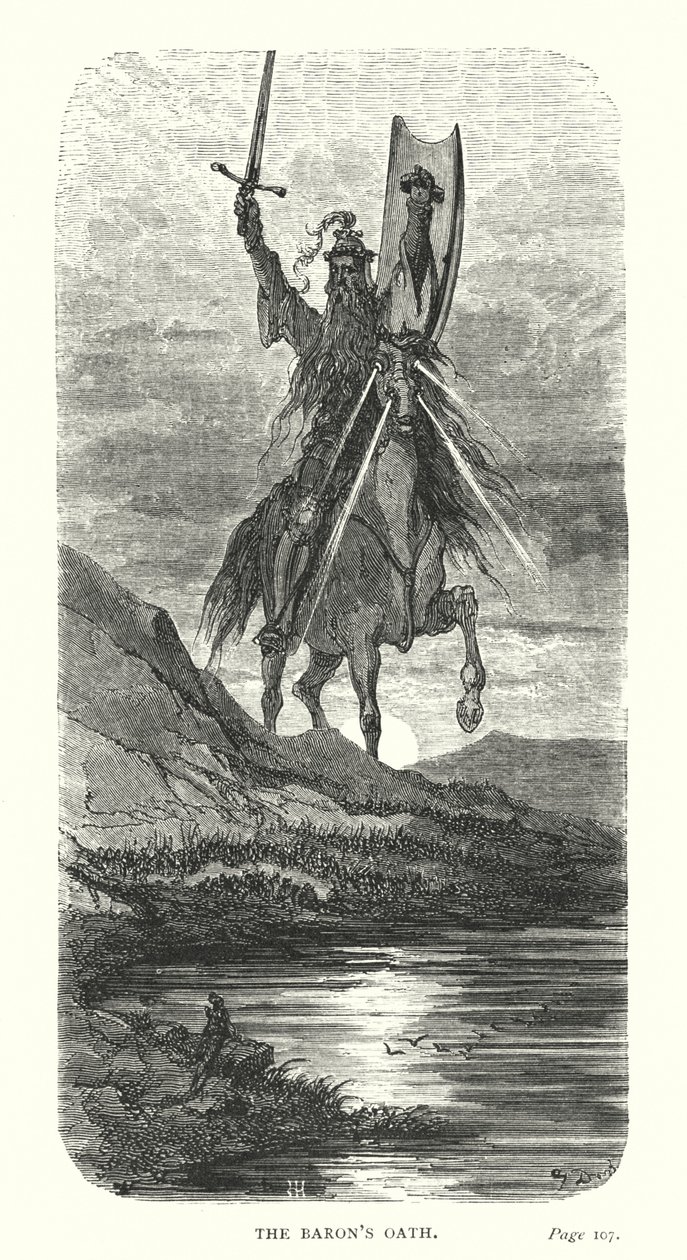 男爵的誓言（雕刻） 作者 古斯塔夫·多尔（Gustave Dore）