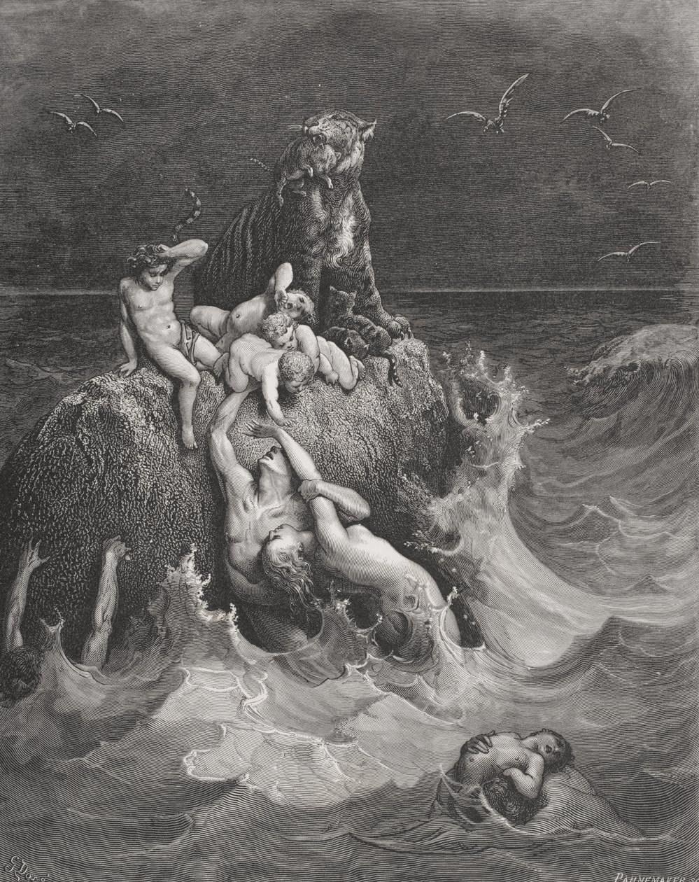 大卫的插图来自多尔的“圣经”，由Pannemaker雕刻，1866年 作者 古斯塔夫·多尔（Gustave Dore）