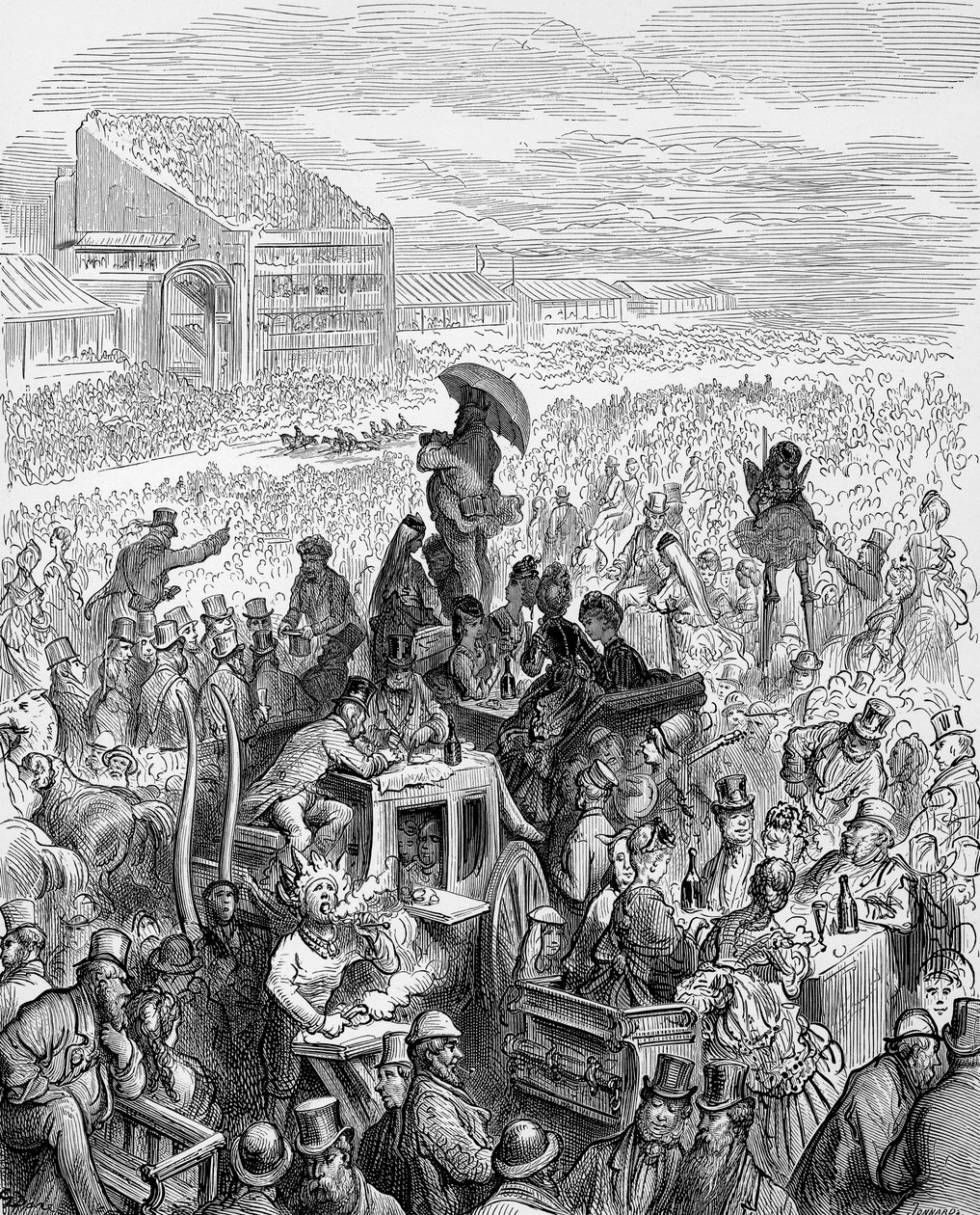 古斯塔夫-多雷的《德比》--午餐时 作者 古斯塔夫·多尔（Gustave Dore）