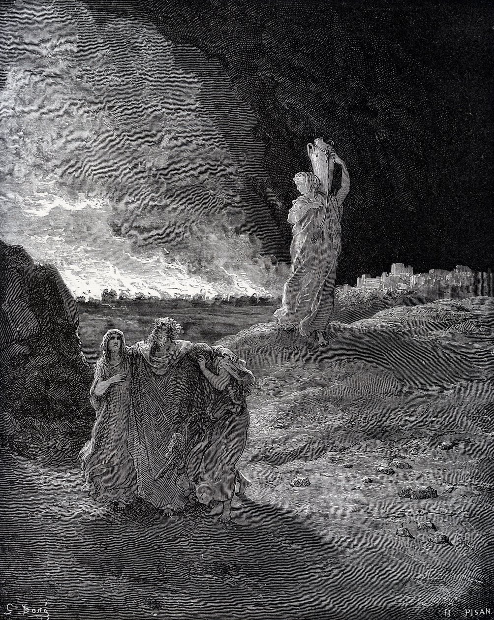 索多玛的毁灭 作者 古斯塔夫·多尔（Gustave Dore）