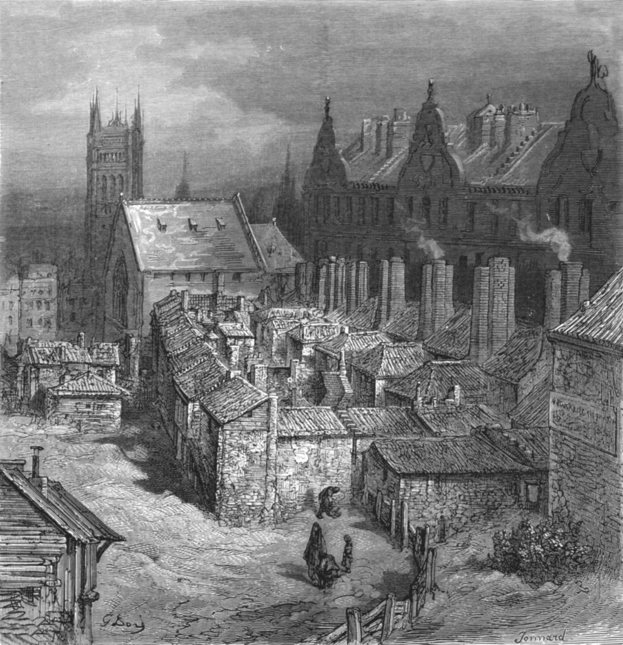 The Devils Acre - Westminster》，1872年。   作者 古斯塔夫·多尔（Gustave Dore）