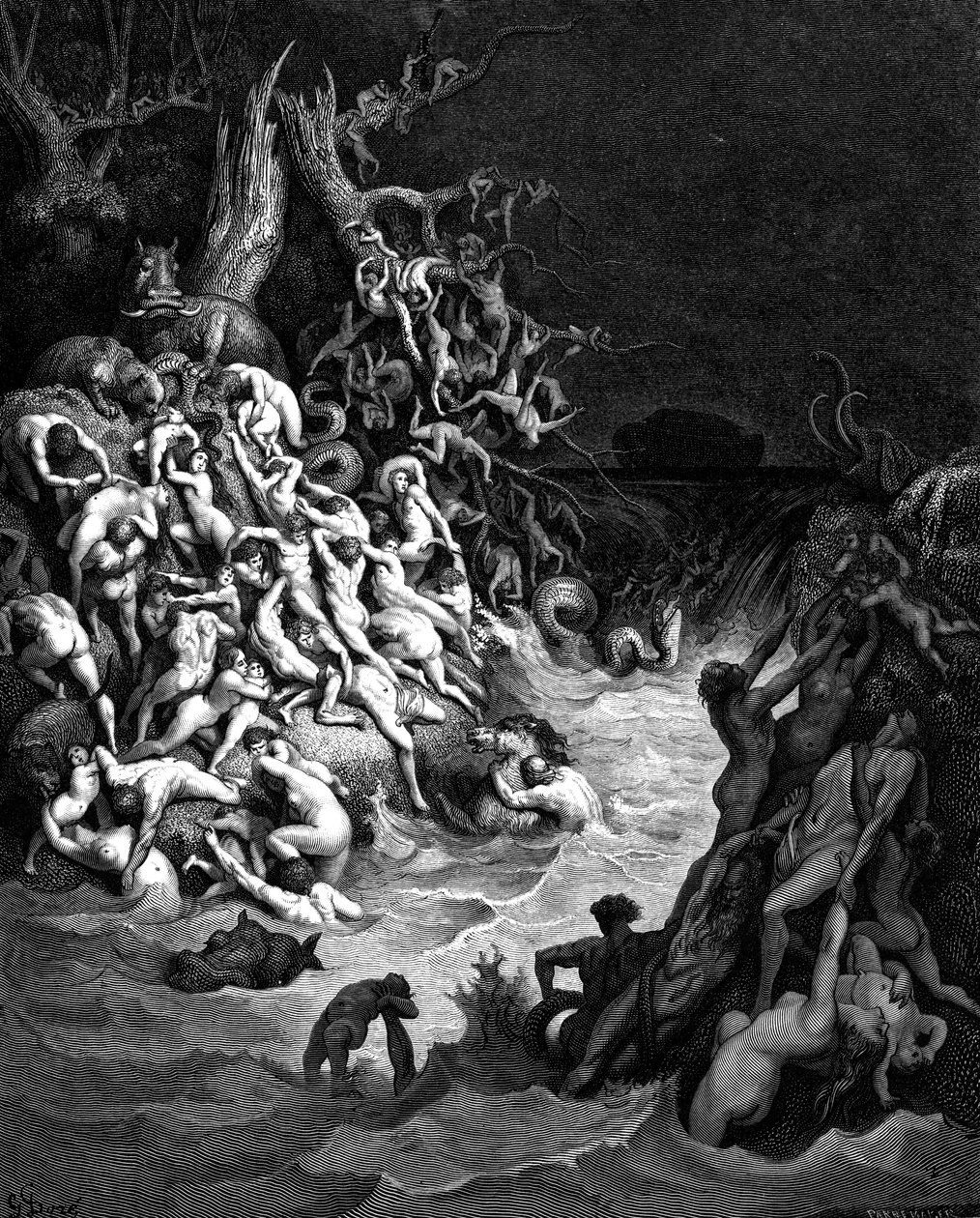 1866年的洪水 作者 古斯塔夫·多尔（Gustave Dore）
