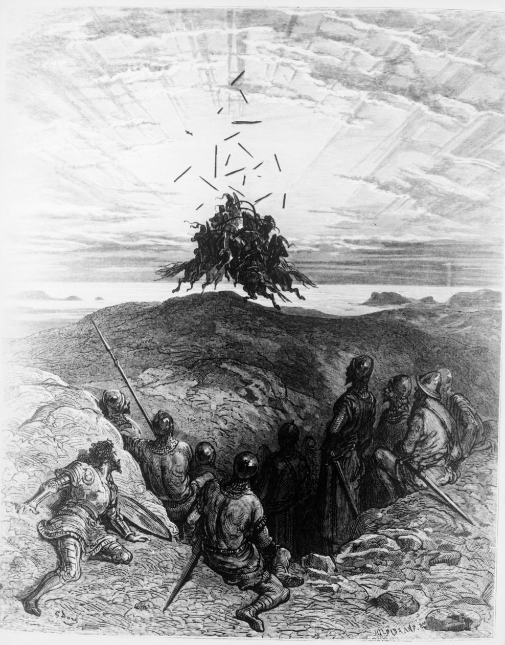 奥兰多的狂热 作者 古斯塔夫·多尔（Gustave Dore）