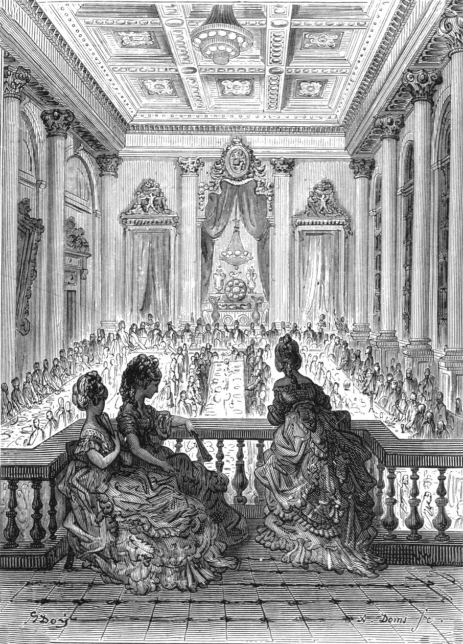金匠们的晚餐》，1872年。   作者 古斯塔夫·多尔（Gustave Dore）