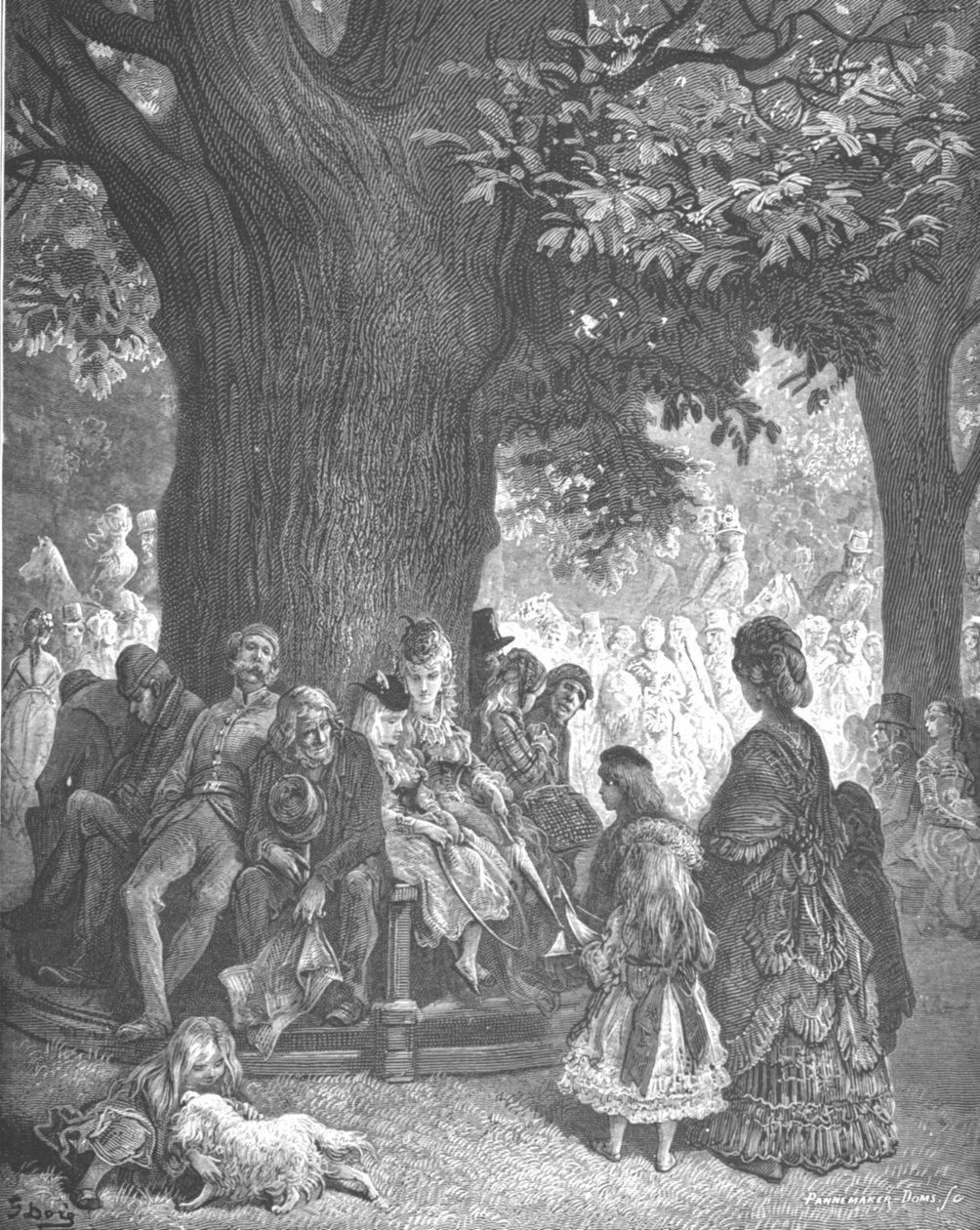 大树-肯辛顿花园》，1872年。   作者 古斯塔夫·多尔（Gustave Dore）