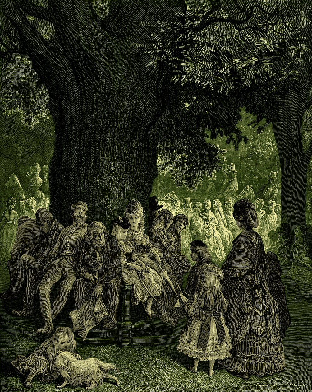 大树 - 古斯塔夫·多雷的肯辛顿花园 作者 古斯塔夫·多尔（Gustave Dore）