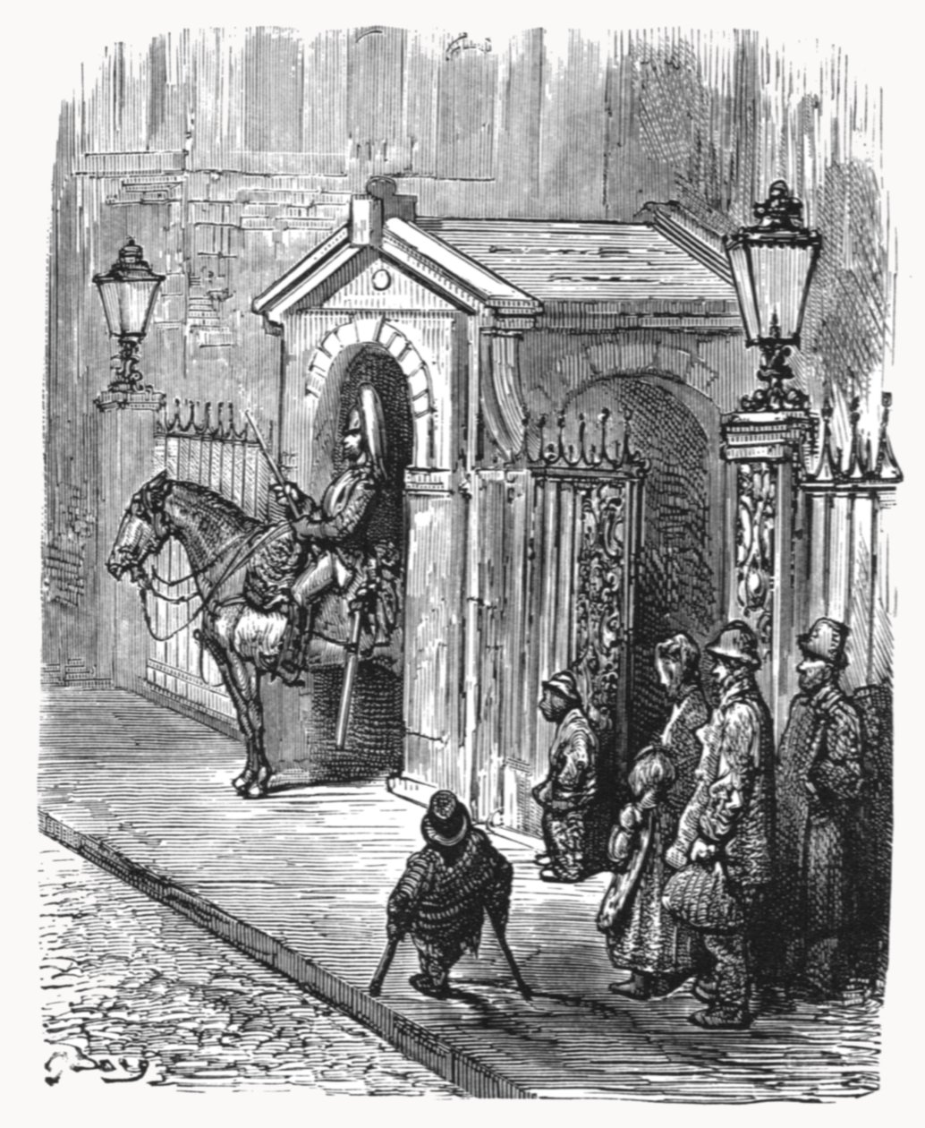 马队卫队》，1872年。   作者 古斯塔夫·多尔（Gustave Dore）