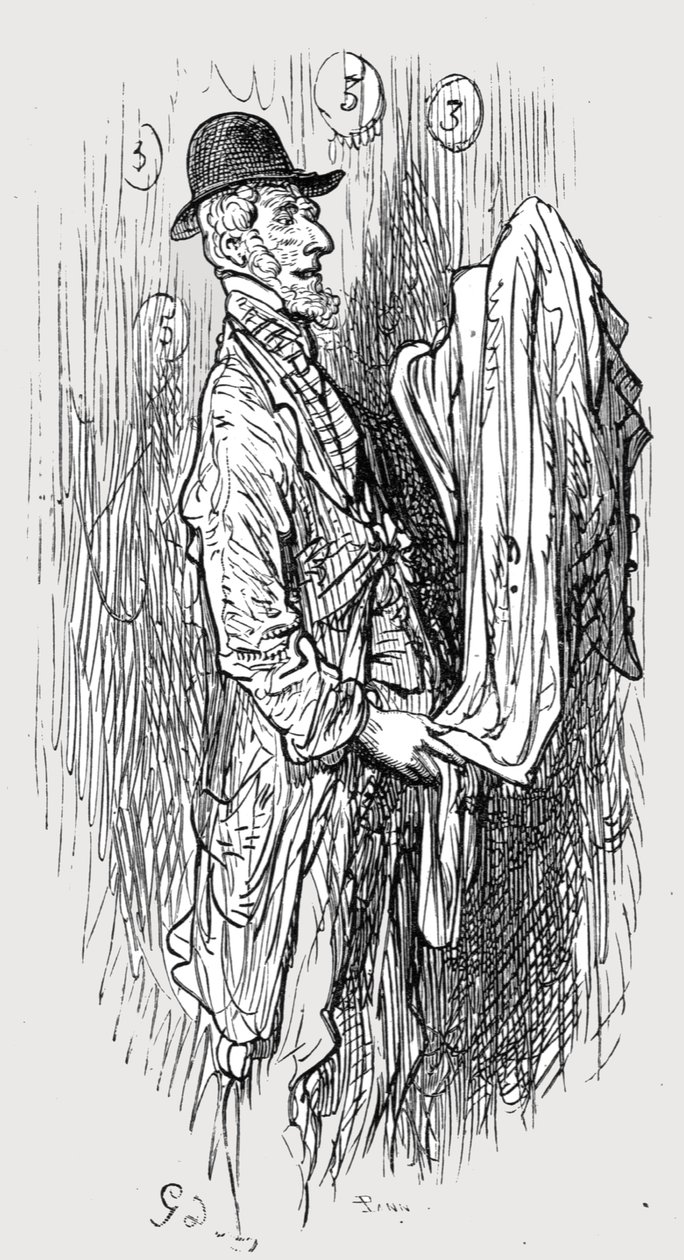 老衣人》，1872年。   作者 古斯塔夫·多尔（Gustave Dore）