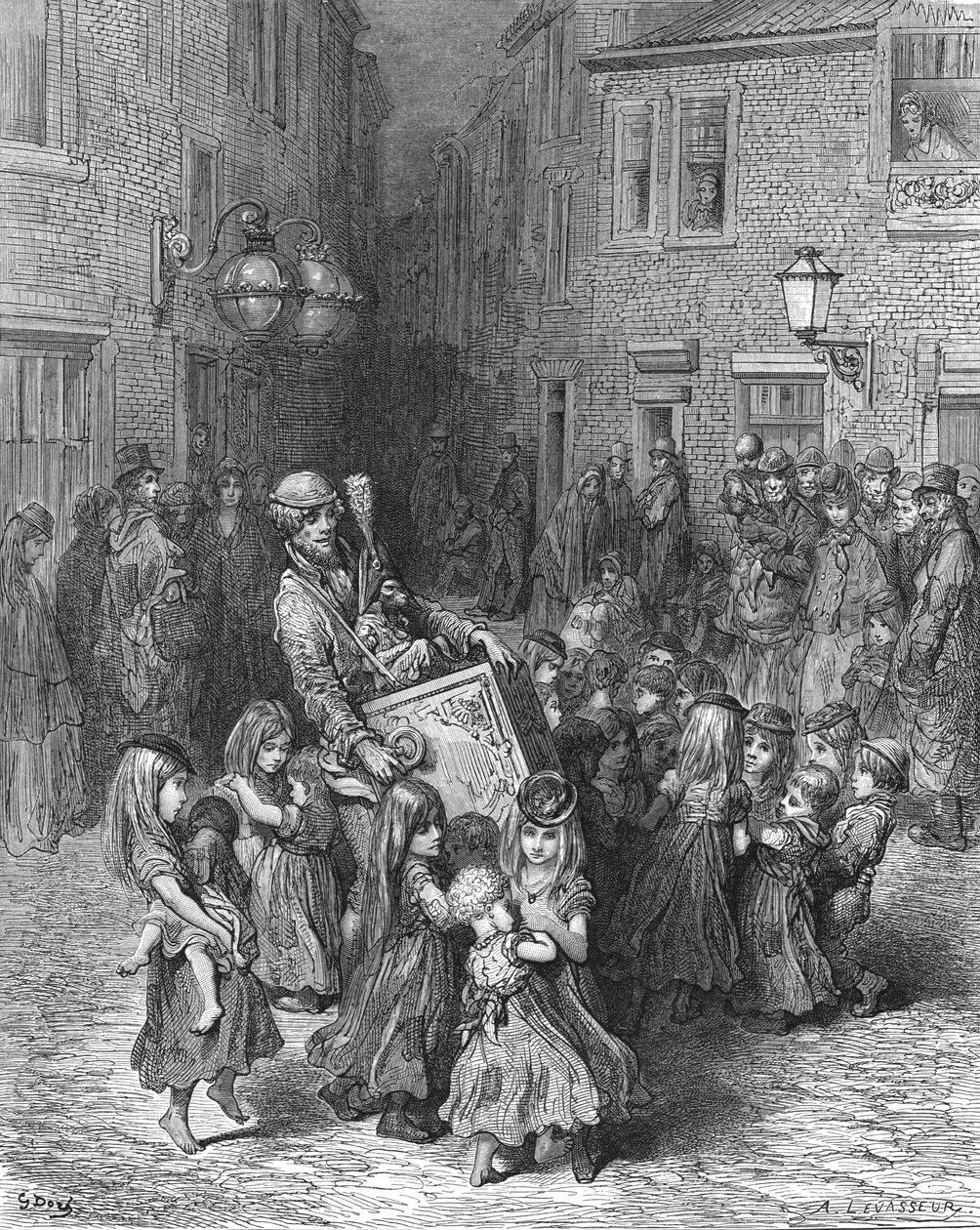 法庭上的风琴》，1872年。   作者 古斯塔夫·多尔（Gustave Dore）