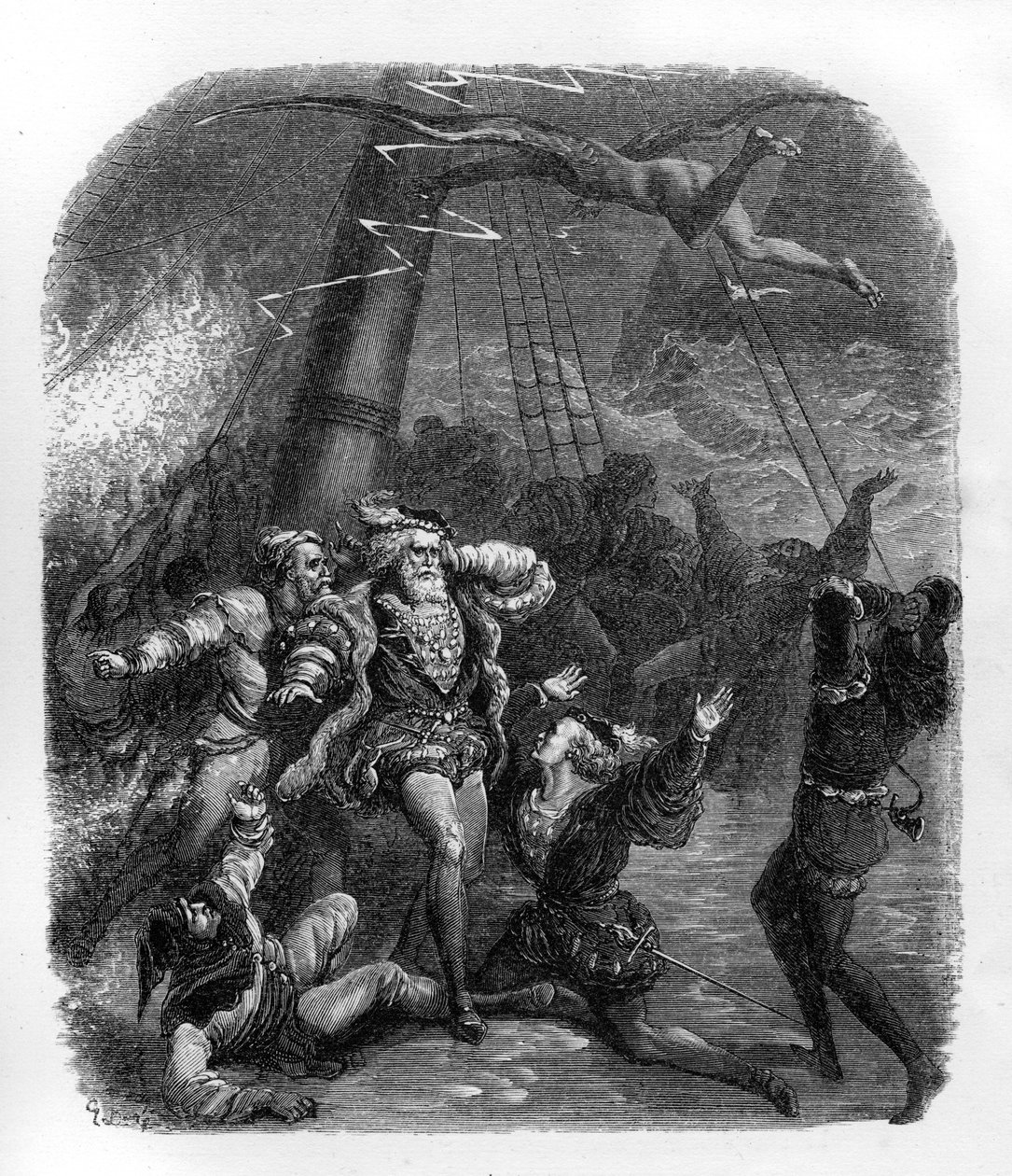 The Tempest - Shakespeare 作者 古斯塔夫·多尔（Gustave Dore）