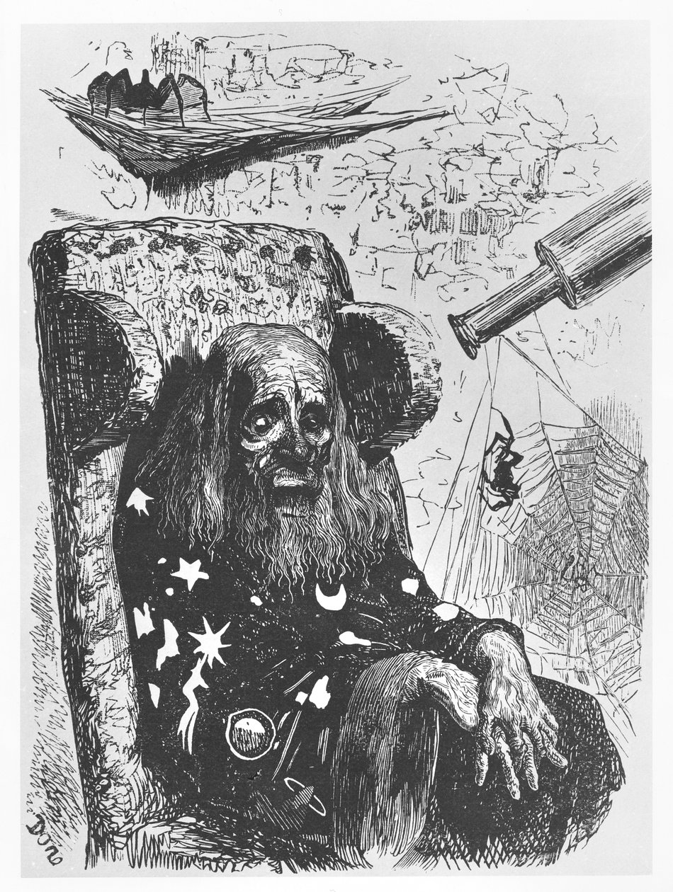 占星家Herr Trippa，来自Gargantua和Pantagruel的插图，作者：FrançoisRabelais 作者 古斯塔夫·多尔（Gustave Dore）