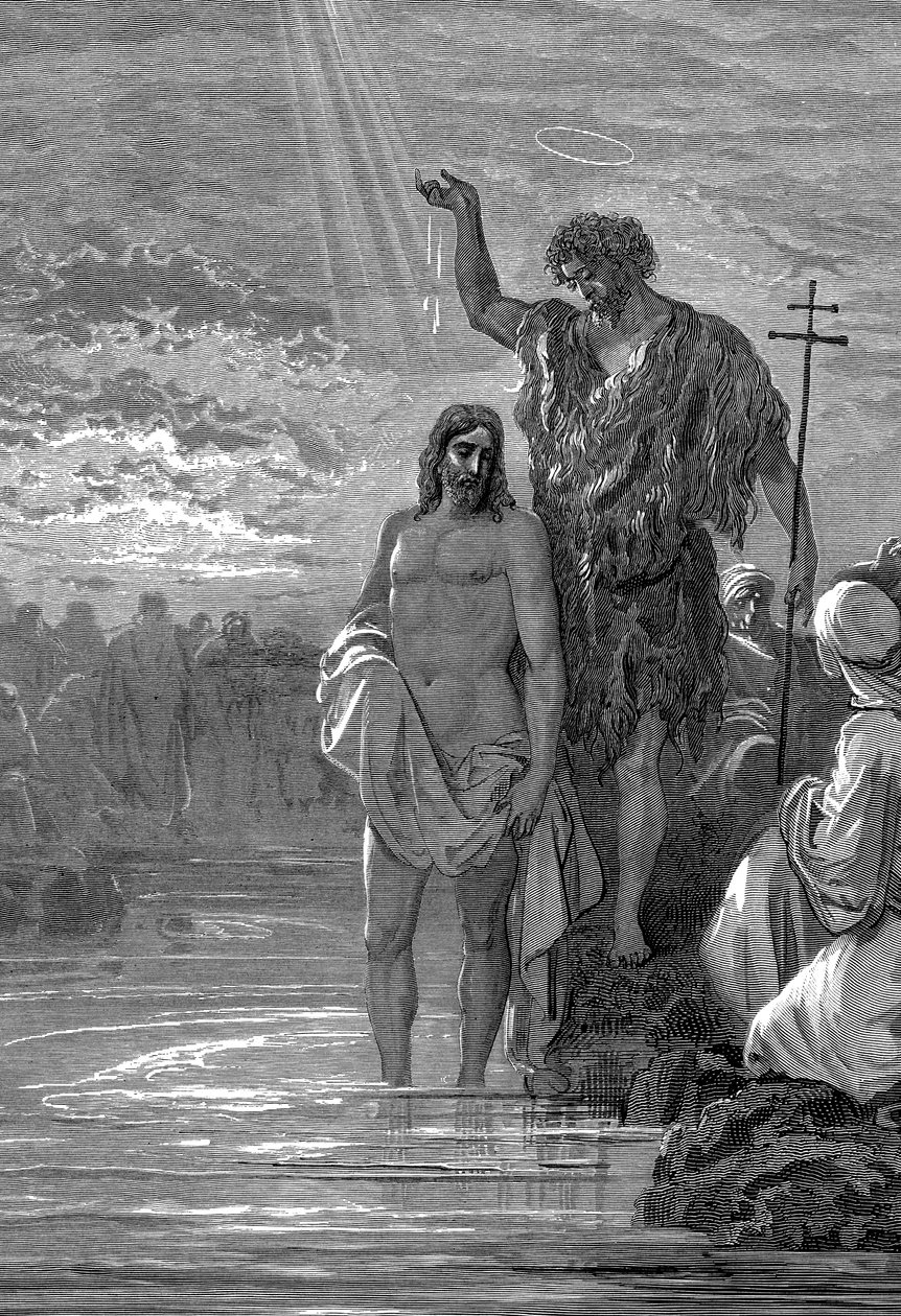 基督的洗礼，1世纪，1865-1866年 作者 古斯塔夫·多尔（Gustave Dore）