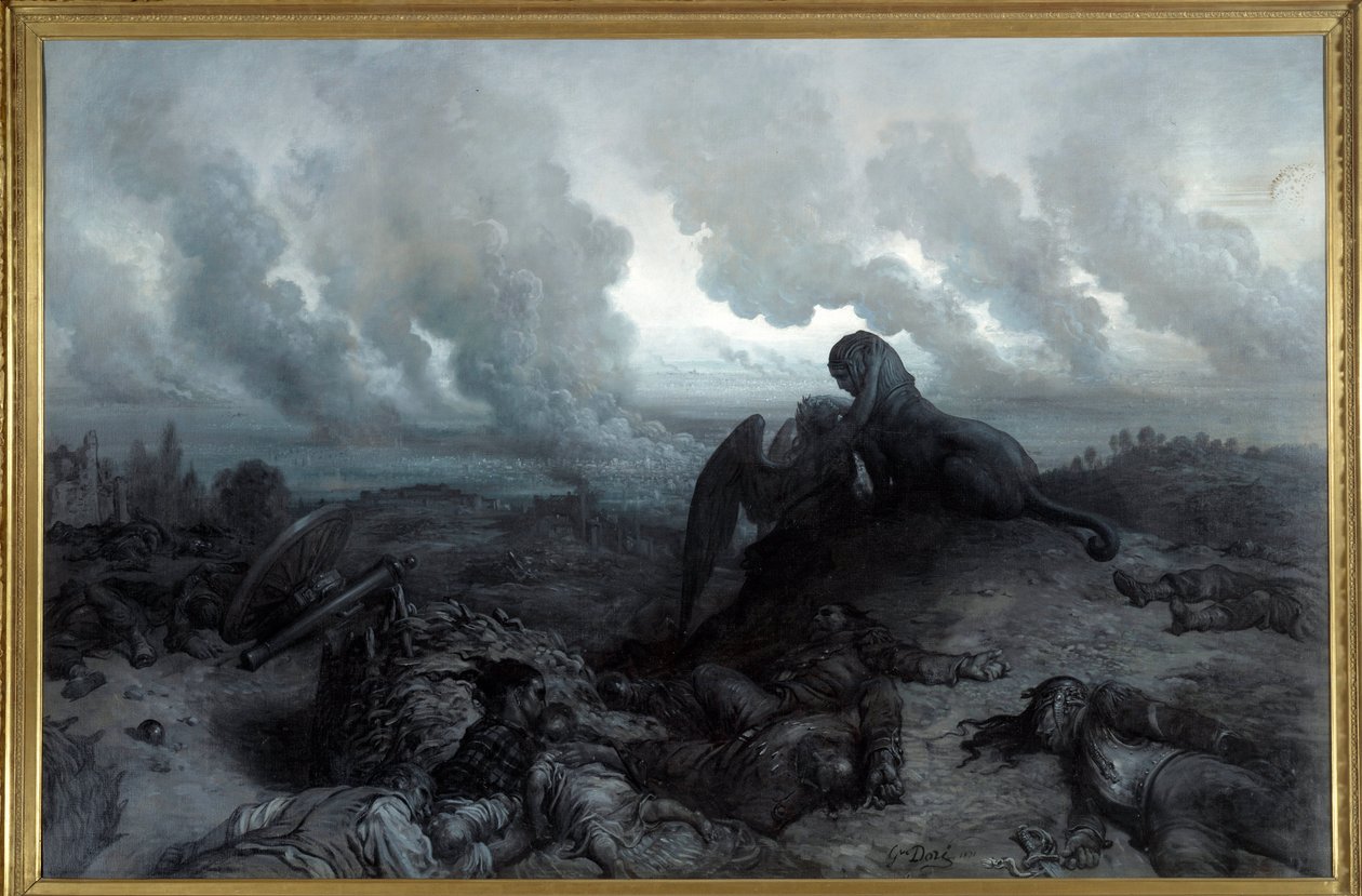 谜。 古斯塔夫·多尔 (1832 - 1883) 的绘画 作者 古斯塔夫·多尔（Gustave Dore）