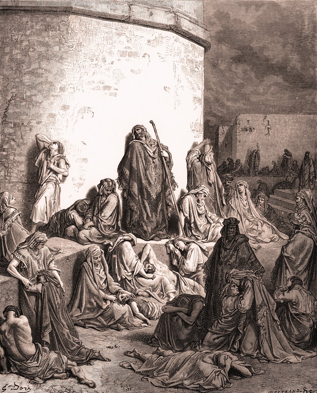 人民为耶路撒冷哀悼，古斯塔夫-多雷著。- 圣经 作者 古斯塔夫·多尔（Gustave Dore）