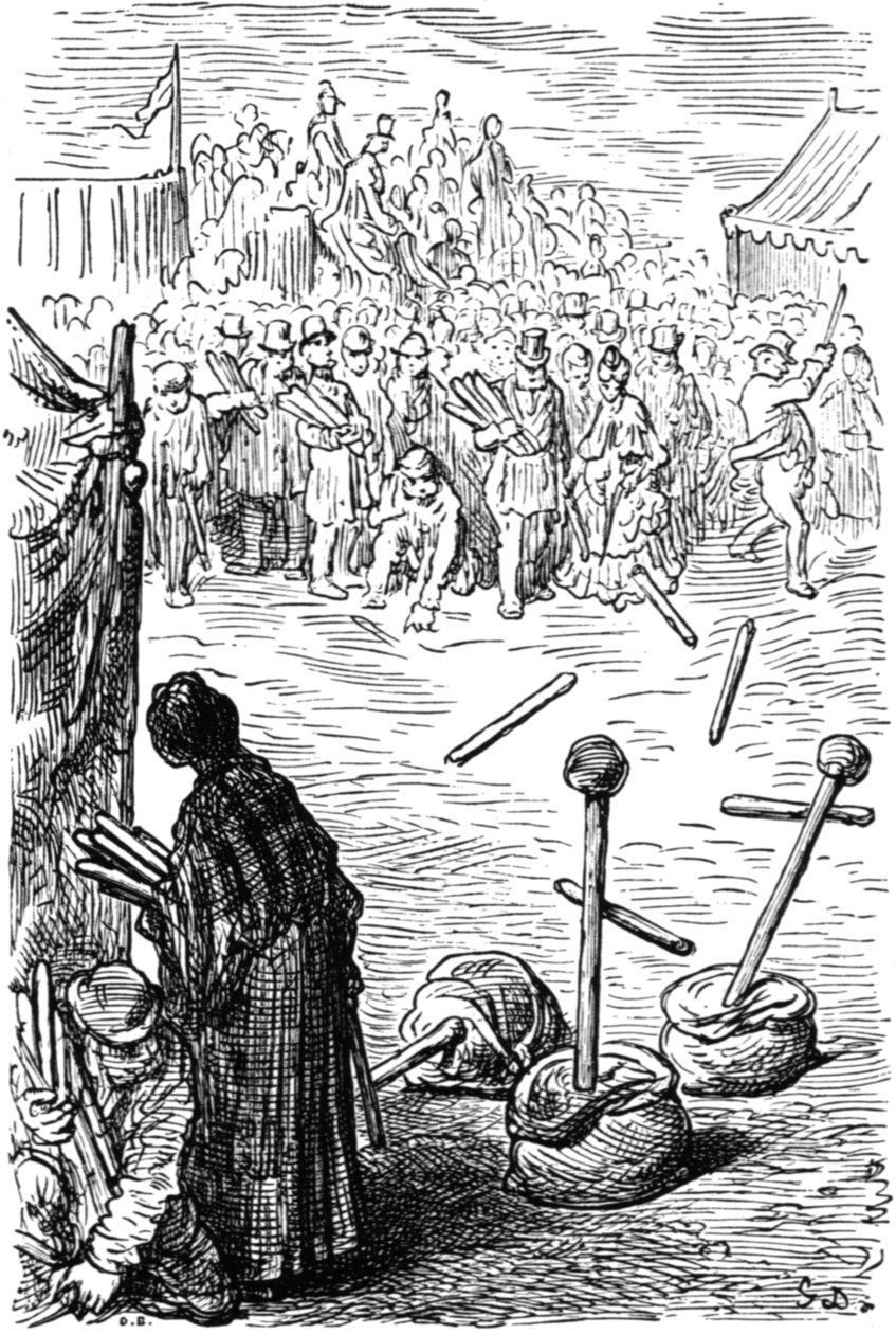 一分钱三根棍》，1872年。   作者 古斯塔夫·多尔（Gustave Dore）