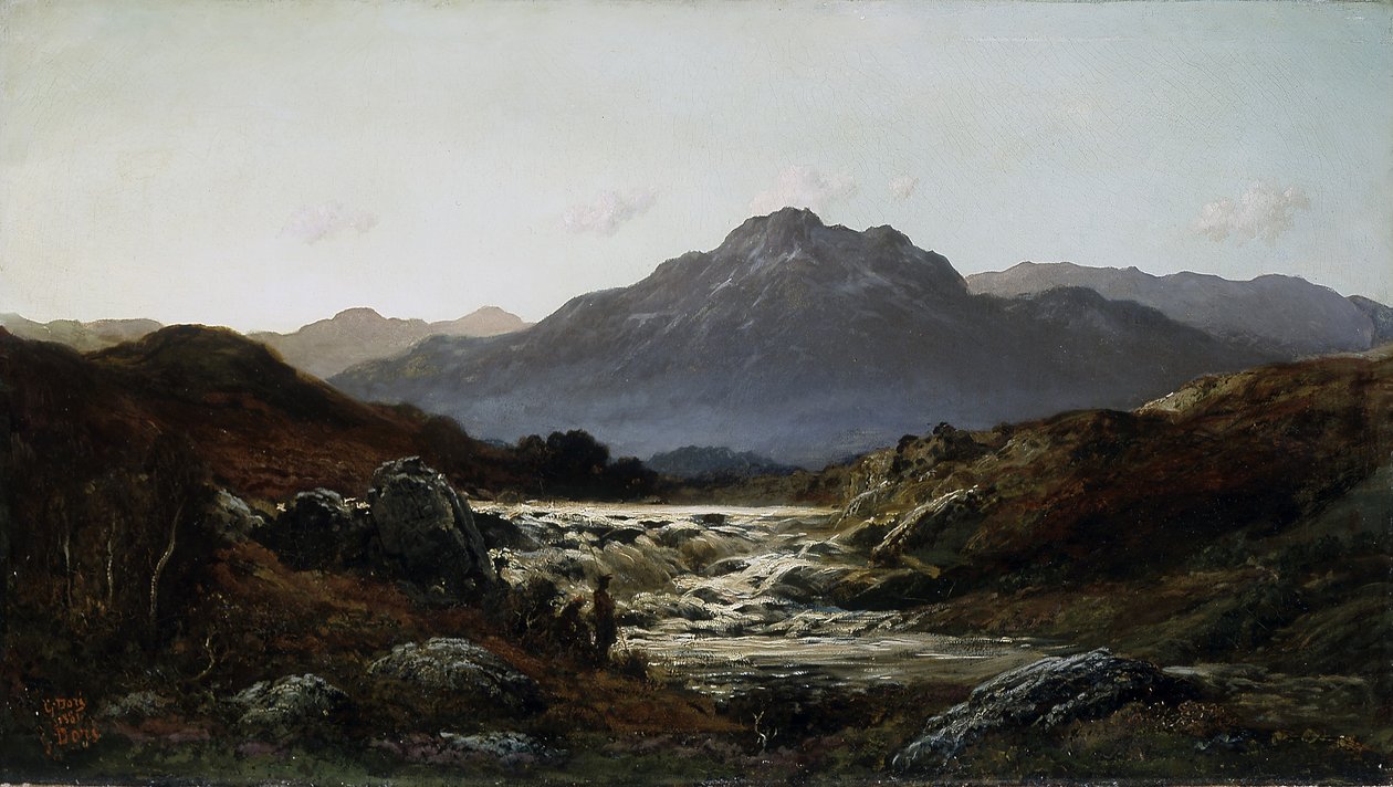 高地的激流（布面油画） 作者 古斯塔夫·多尔（Gustave Dore）