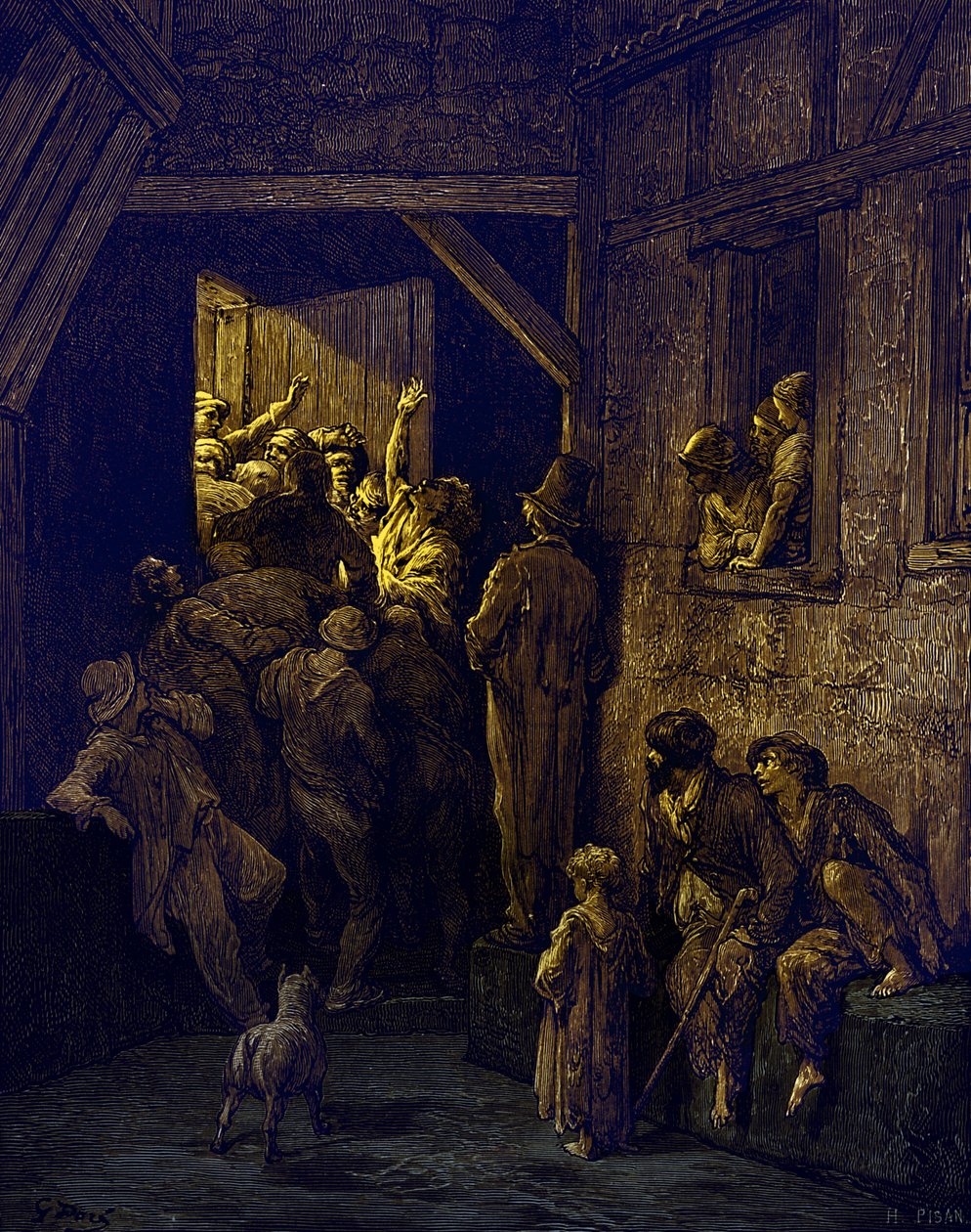 把他拒之门外，GustaveDoré的Ratcliff 作者 古斯塔夫·多尔（Gustave Dore）