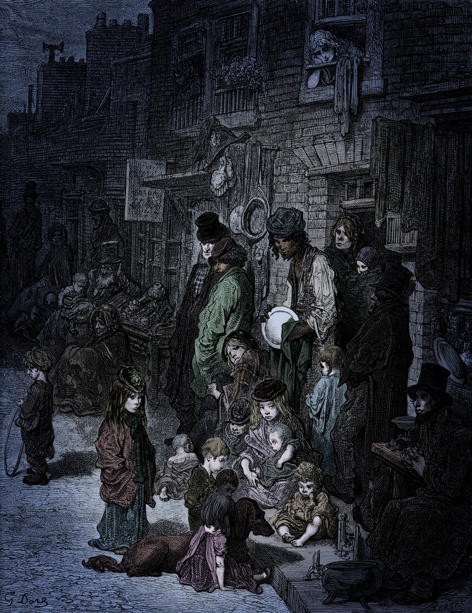 多莉的维多利亚时代的伦敦 - 白教堂 作者 古斯塔夫·多尔（Gustave Dore）