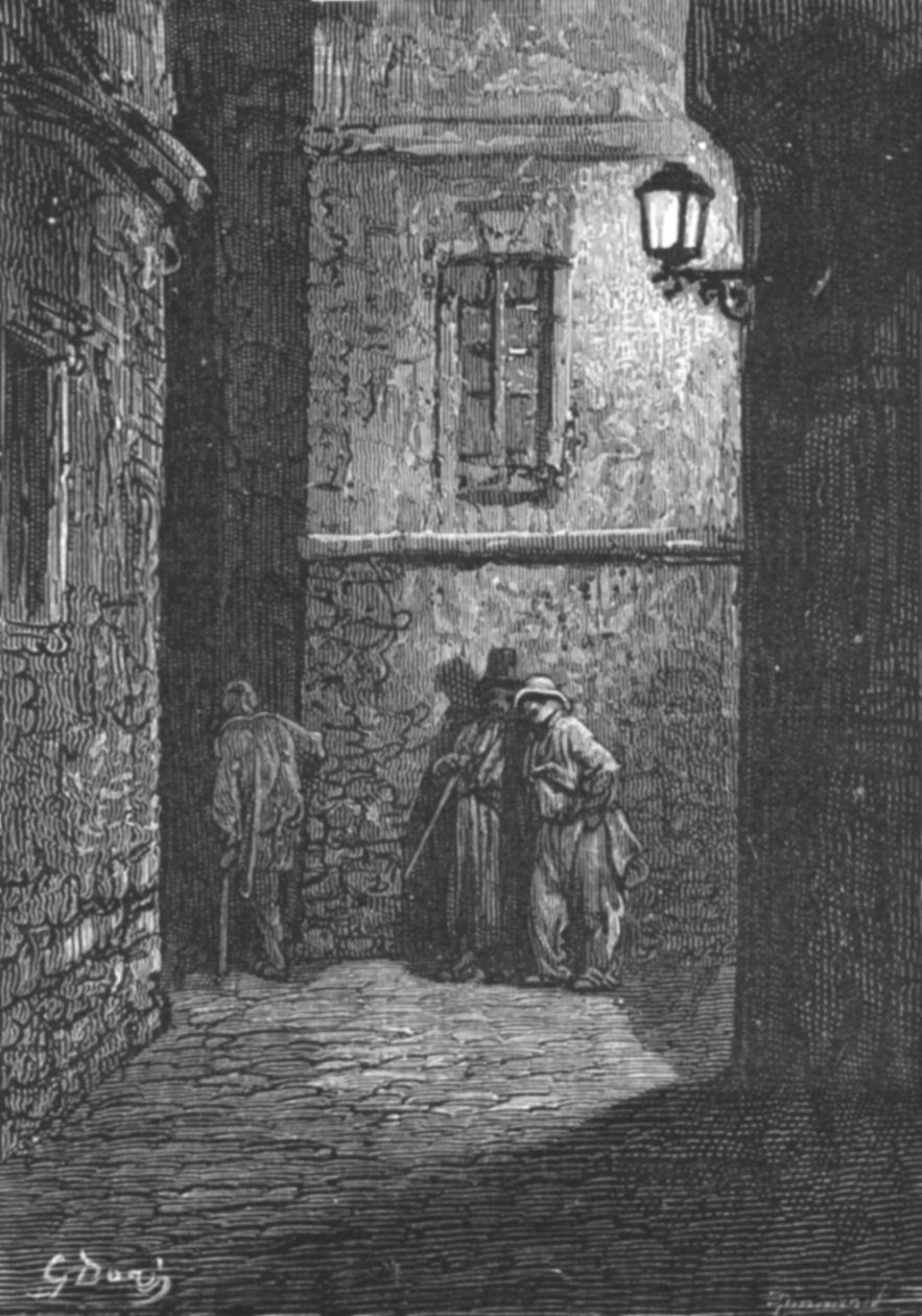 Whitechapel - A Shady Place"，1872年。   作者 古斯塔夫·多尔（Gustave Dore）